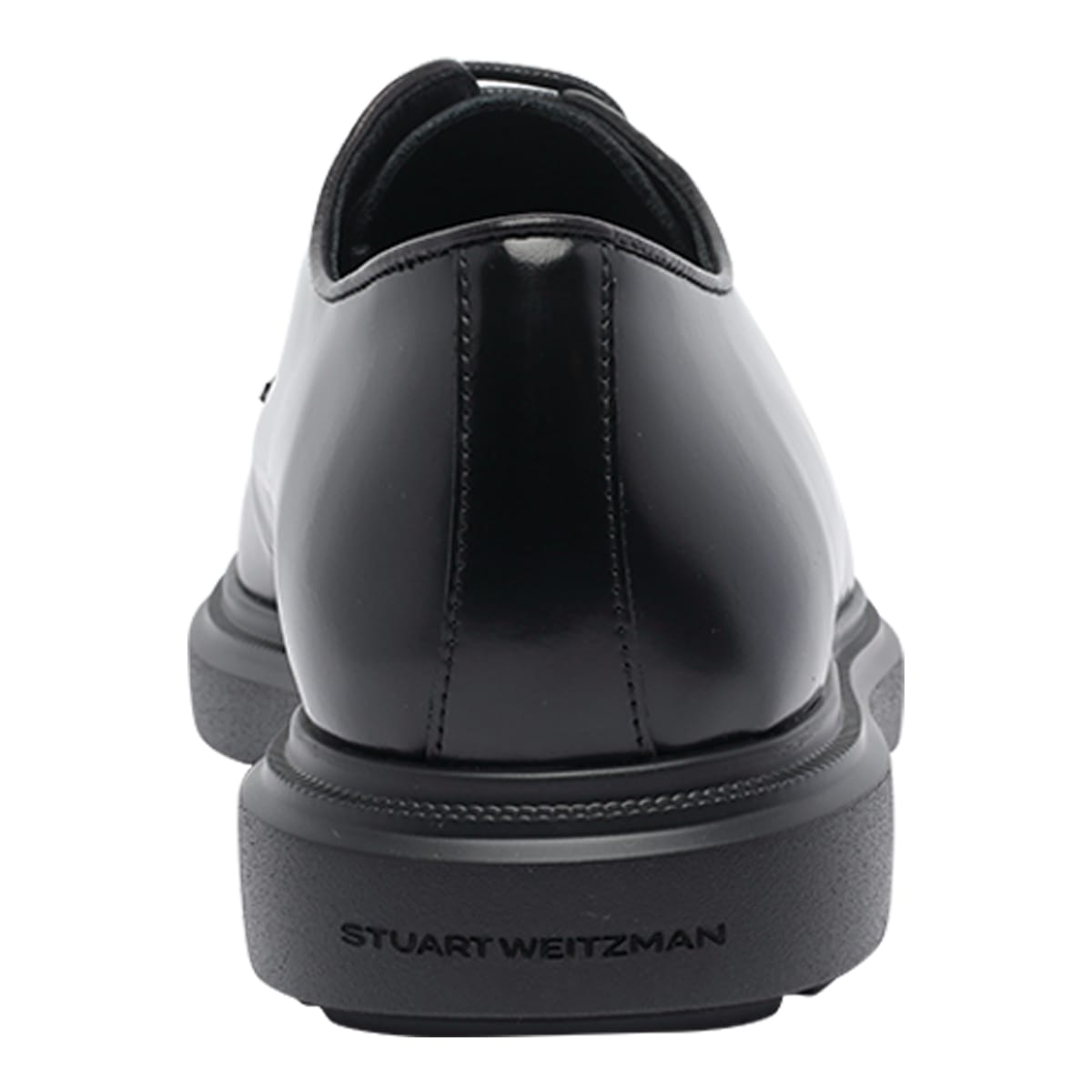Stuart Weitzman Benson Laced Up Shoes In Black