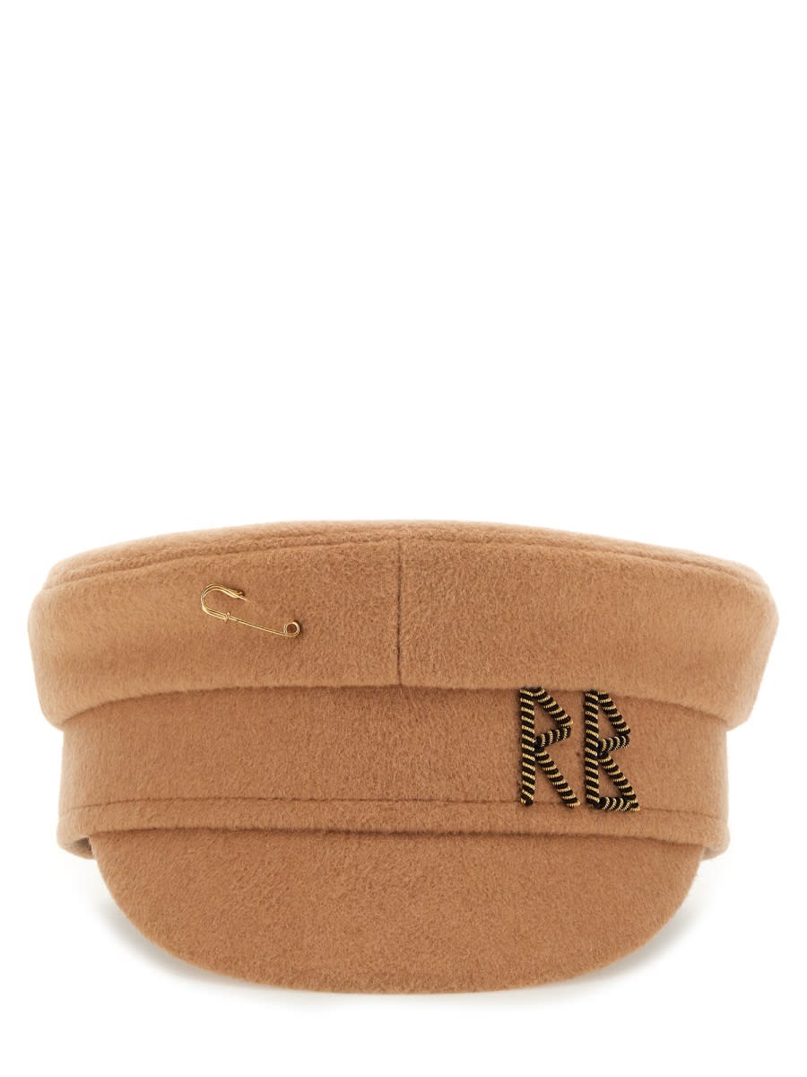 Ruslan Baginskiy Beige Wool Hat In Brown