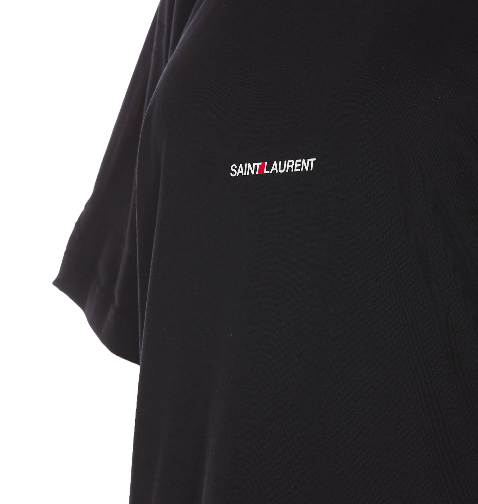 Shop Saint Laurent Boyfriend T-shirt In Black