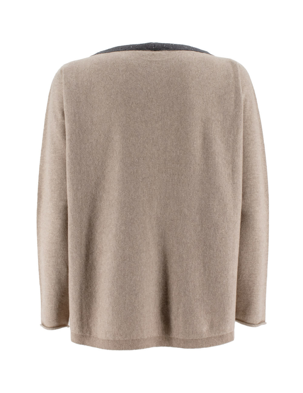 Shop Le Tricot Perugia Sweater In D.beige/d.grey