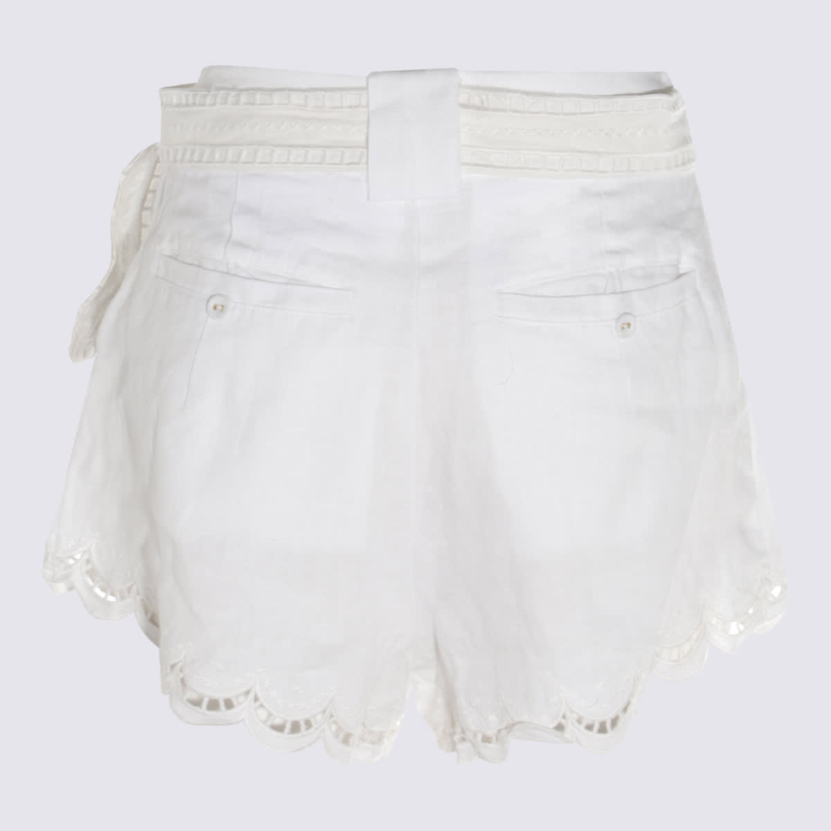 Shop Farm Rio White Linen Shorts