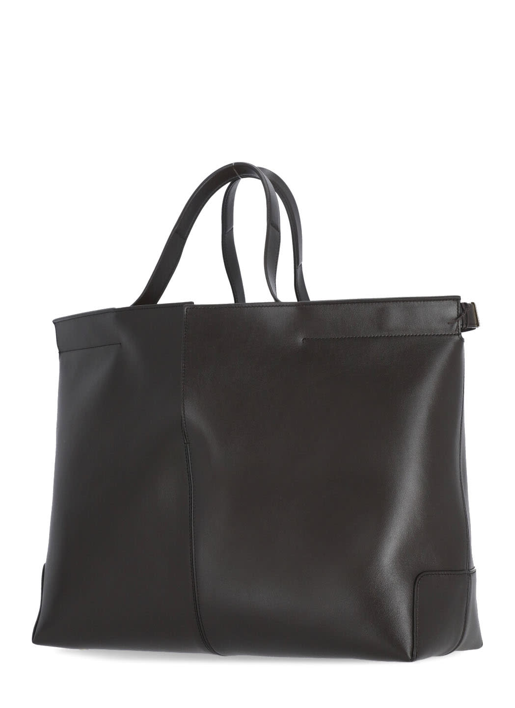 Shop Tod's Folio Shopping Bag In Black