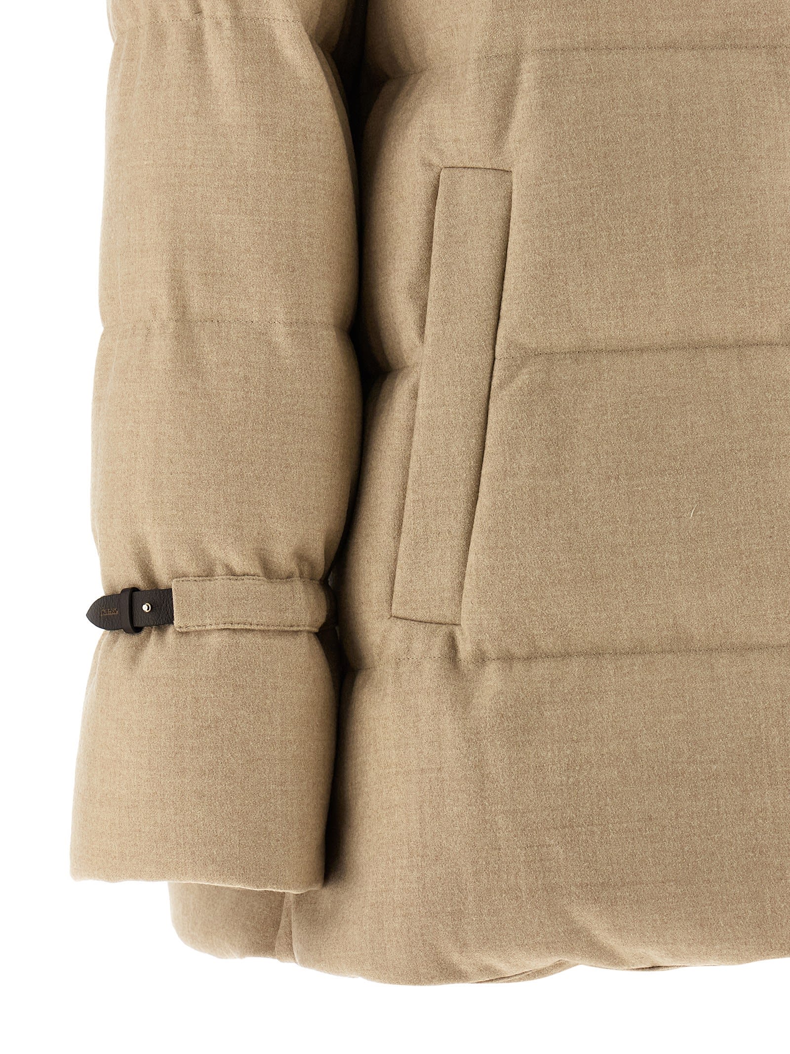 Herno Bi-stretch Lurex Jacket In Neutral