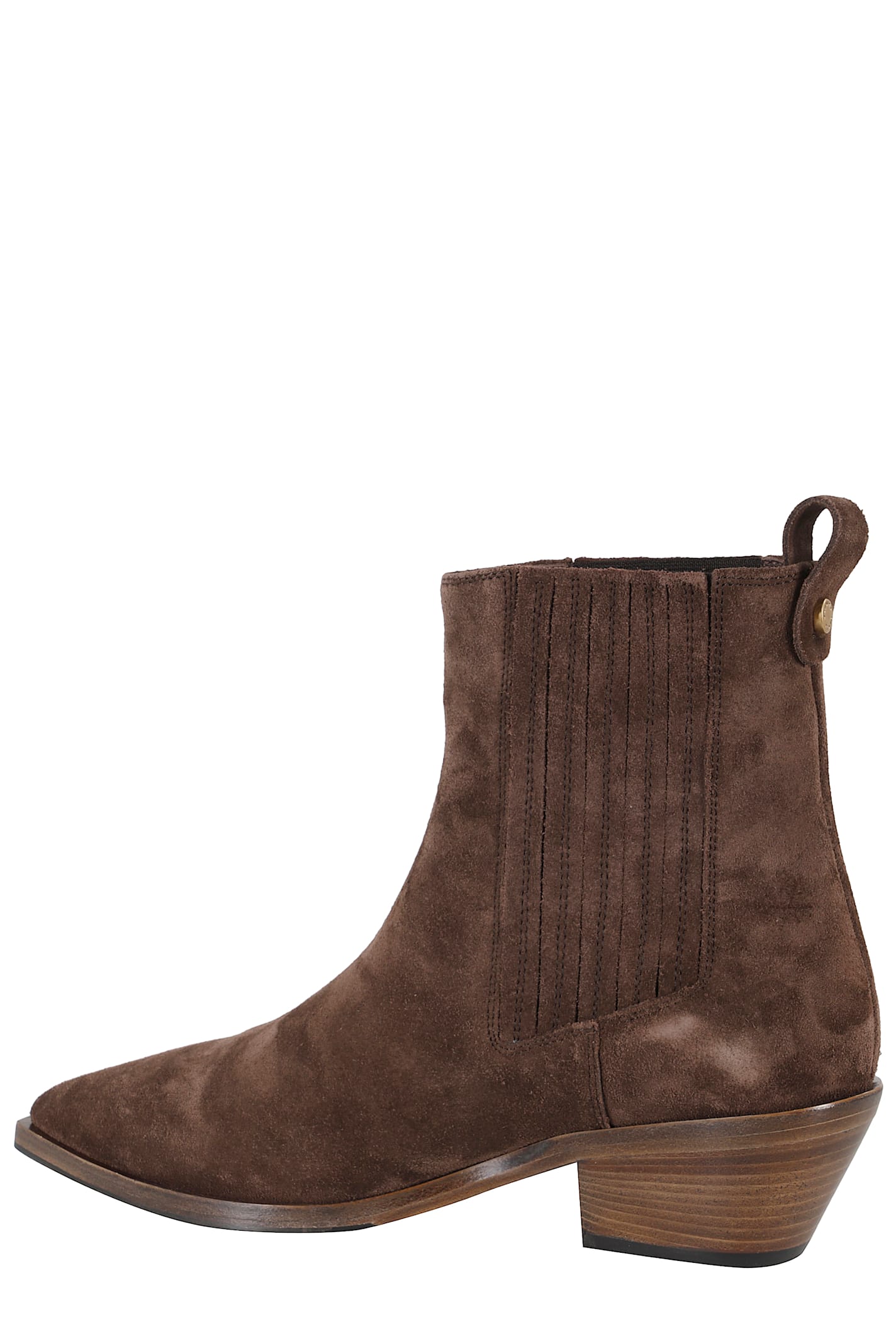 Roberto Festa Aurea Ankle Boots With Suede Upper In Brown