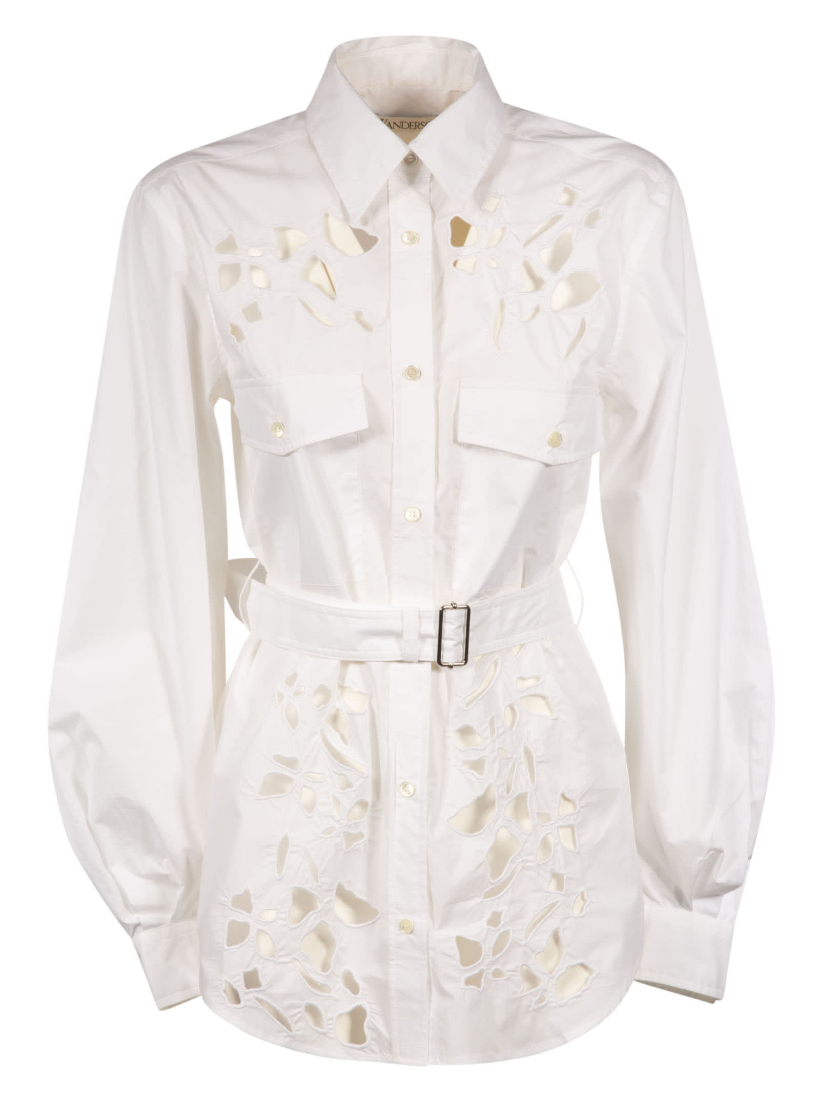 J.W. Anderson Belted Cut Out Belt Sleeve Shirt