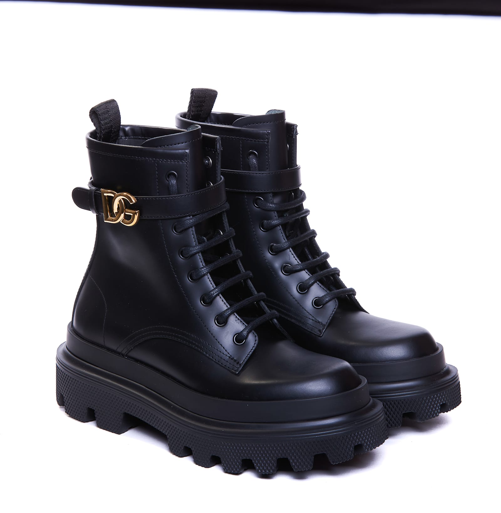 Shop Dolce & Gabbana Logo Booties In Black