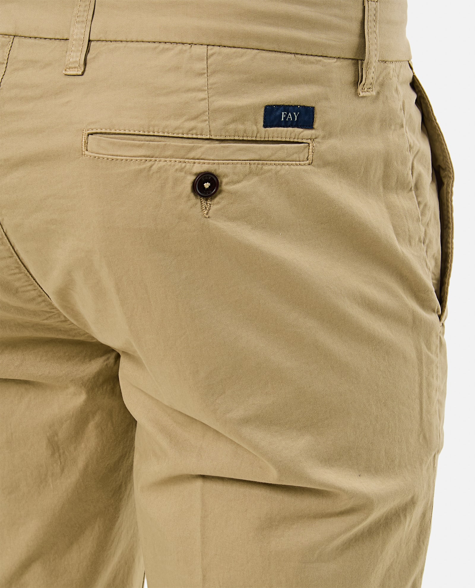 Fay Stretch Gabardine Slim Trousers