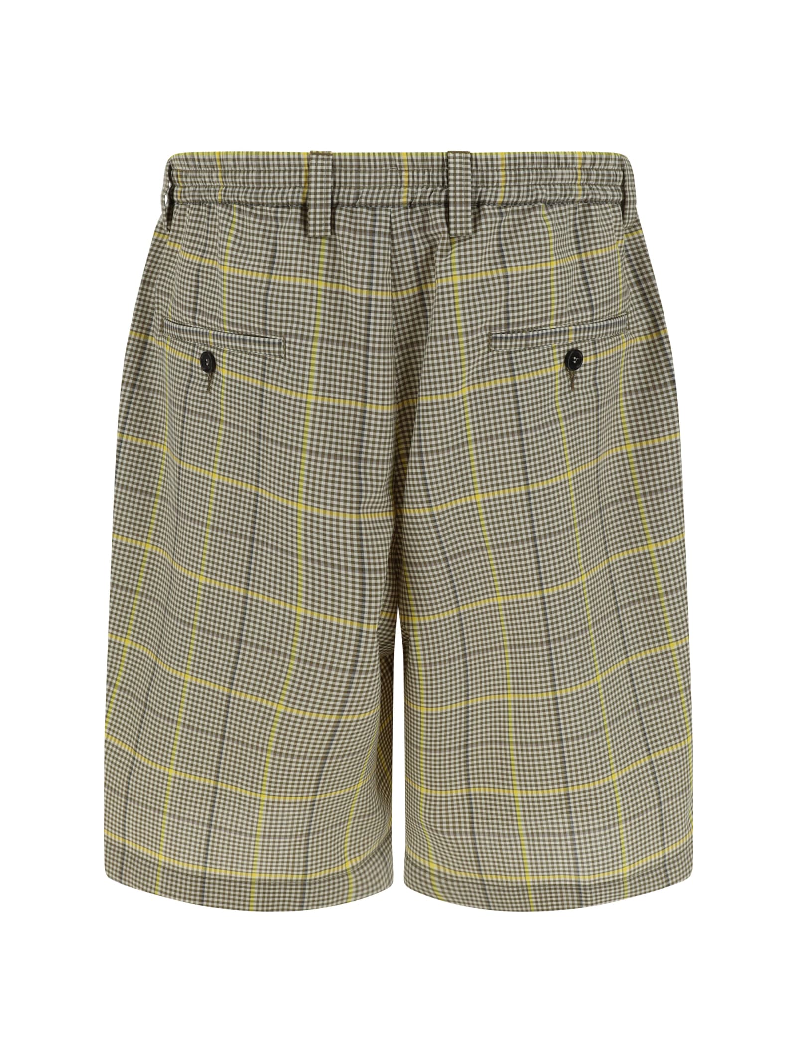 Shop Marni Shorts In Yellow