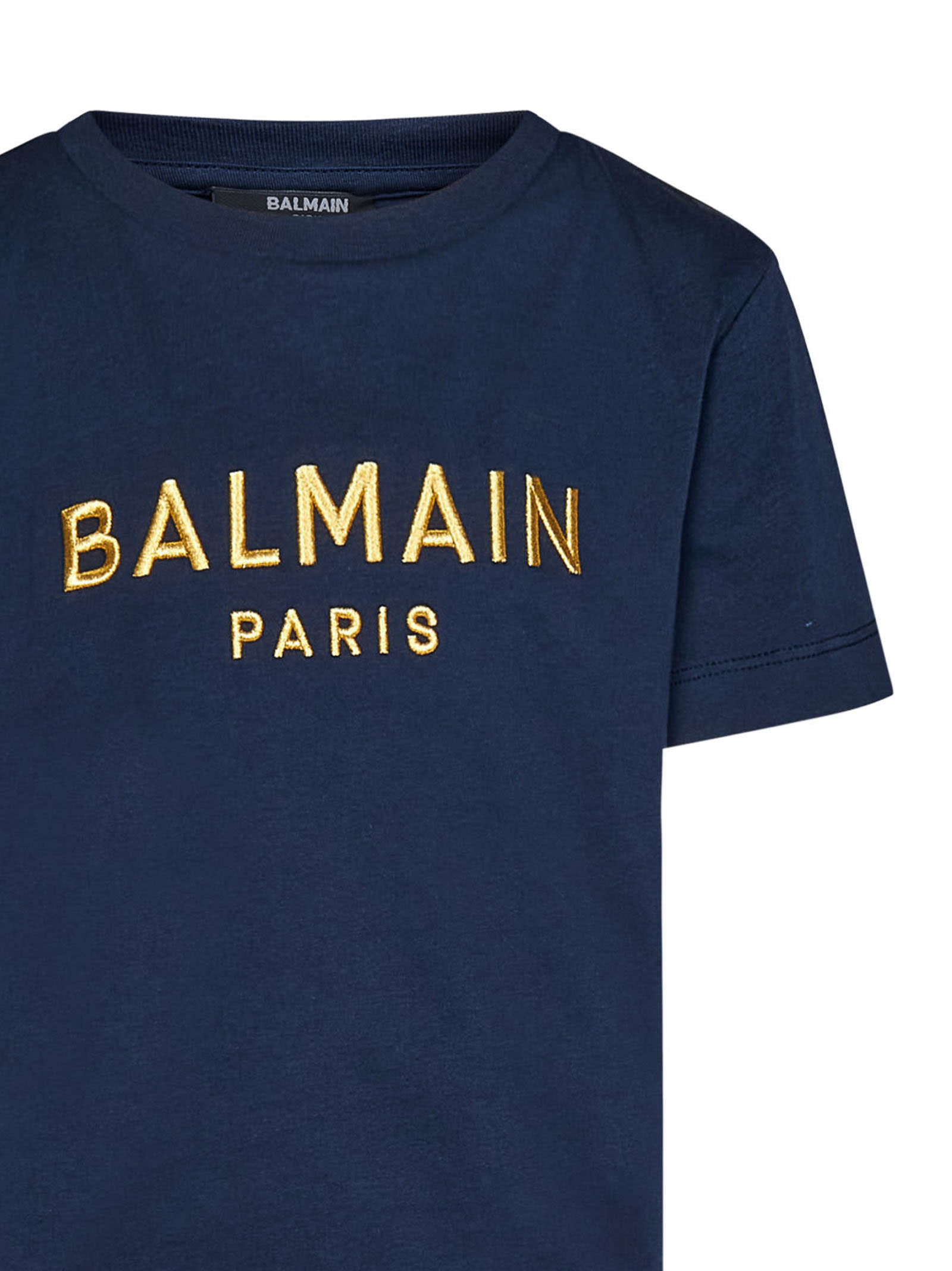 Balmain Kids' Logo T-shirt In Blue | ModeSens
