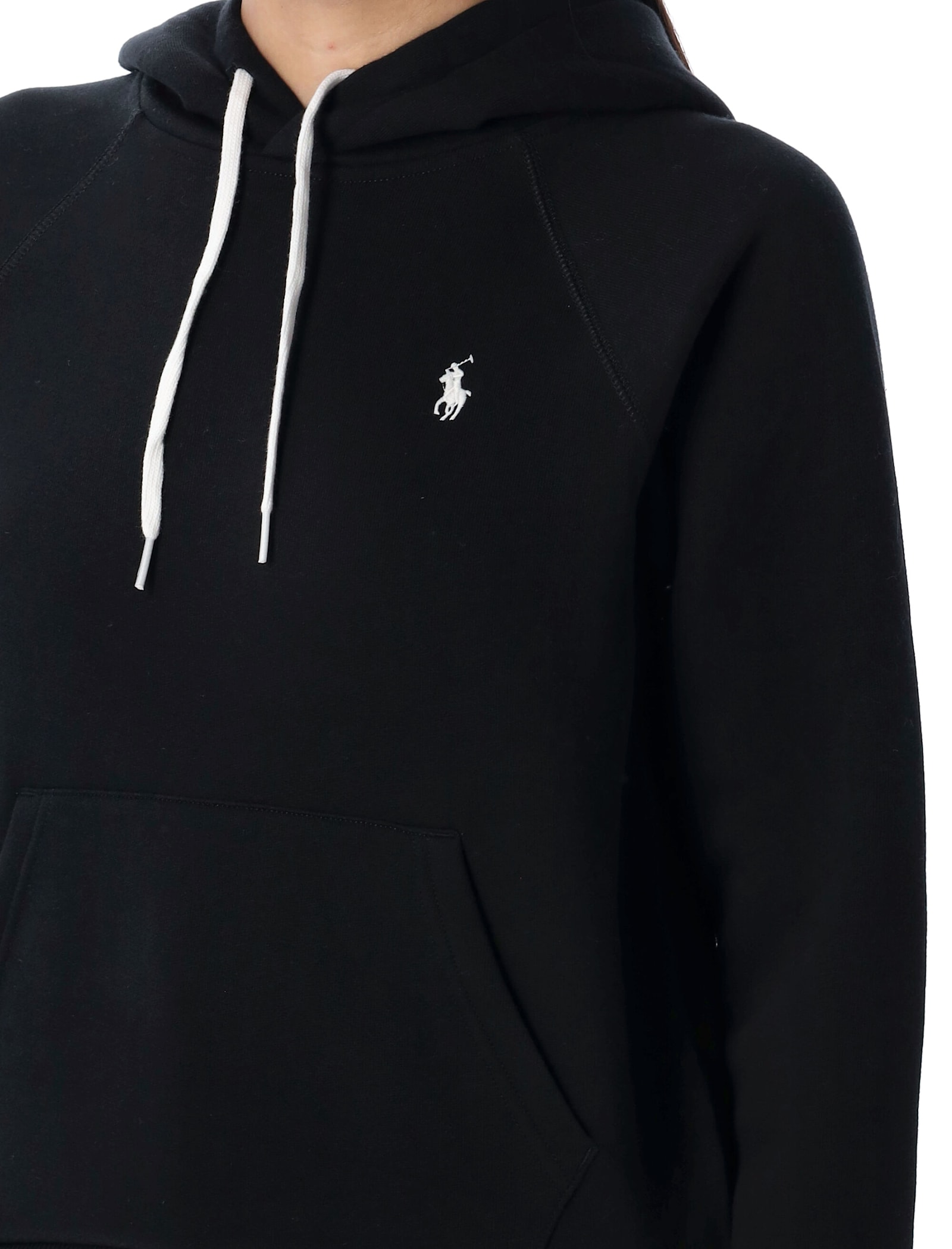 Polo Ralph Lauren Prl Shrknhd Long Sleeve Sweatshirt In Black