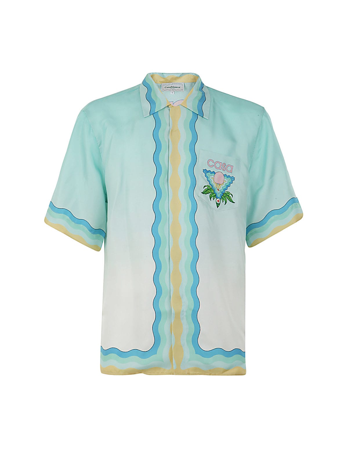 Casablanca Cuban Collar S/s Shirt