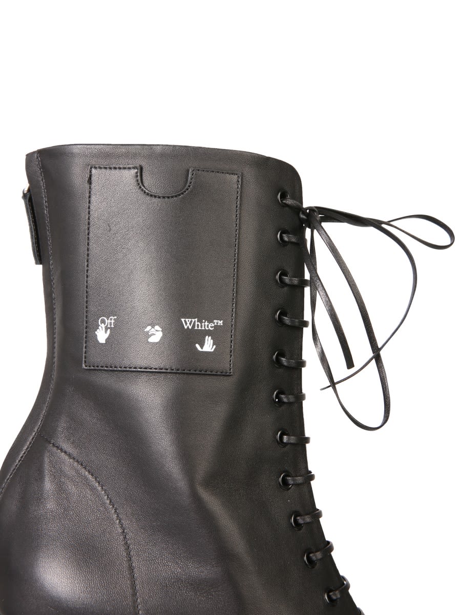 Shop Off-white Boots With Laces In Black