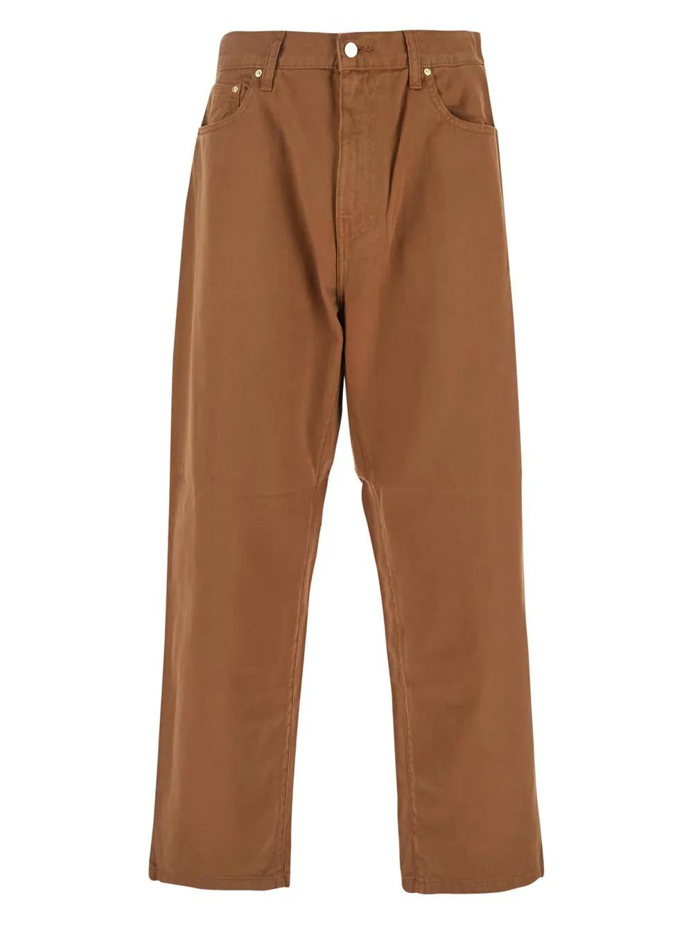 Shop Carhartt Derby Pants In Hzgd Brown Garment