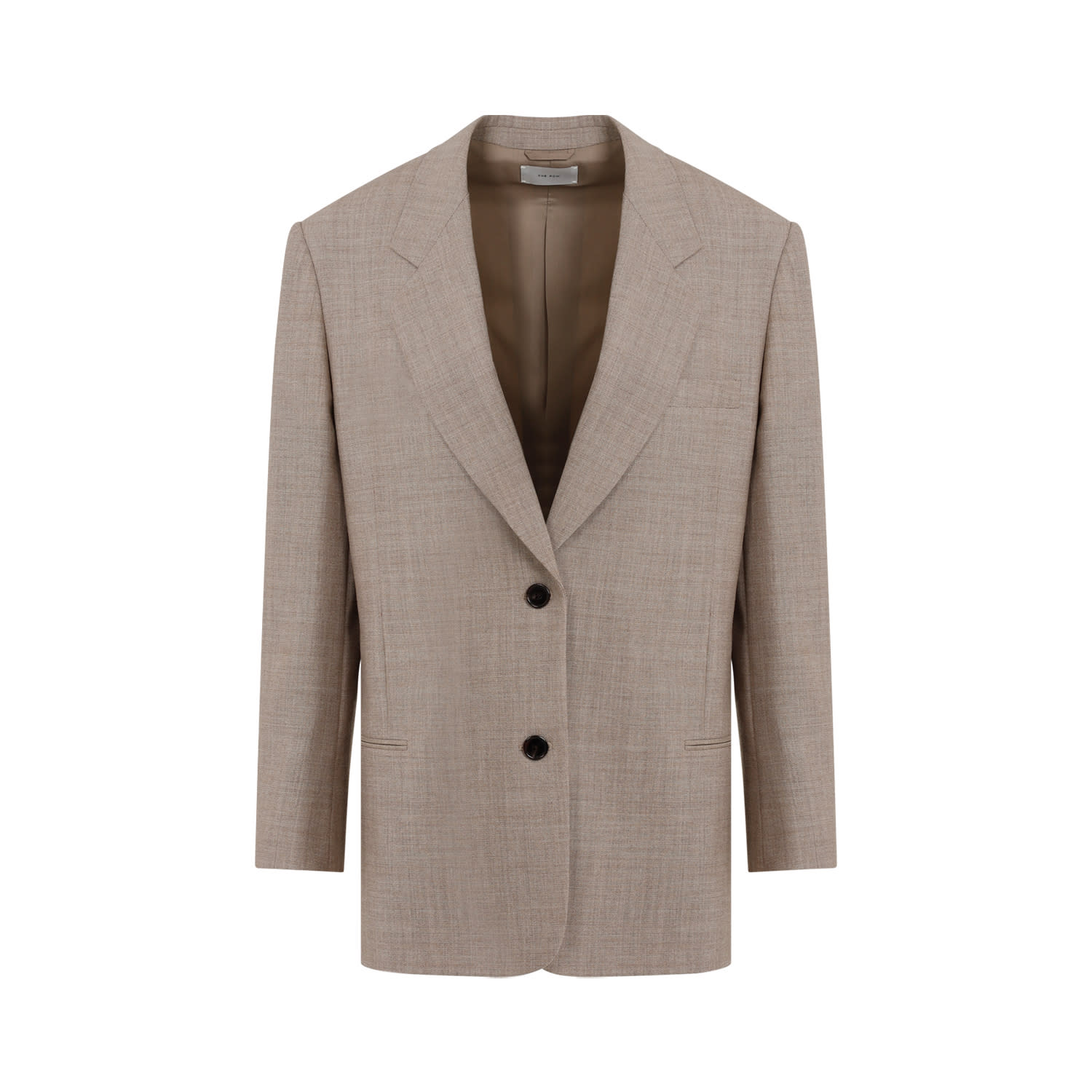 Shop The Row Marina Jacket In Tim Taupe Ivory Melange