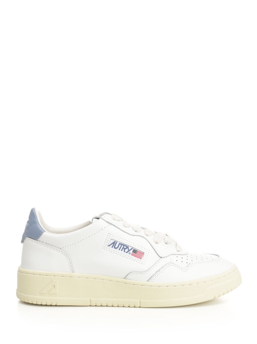 Autry Medalist Low Leat Leat Wht Tempest Sneakers In White