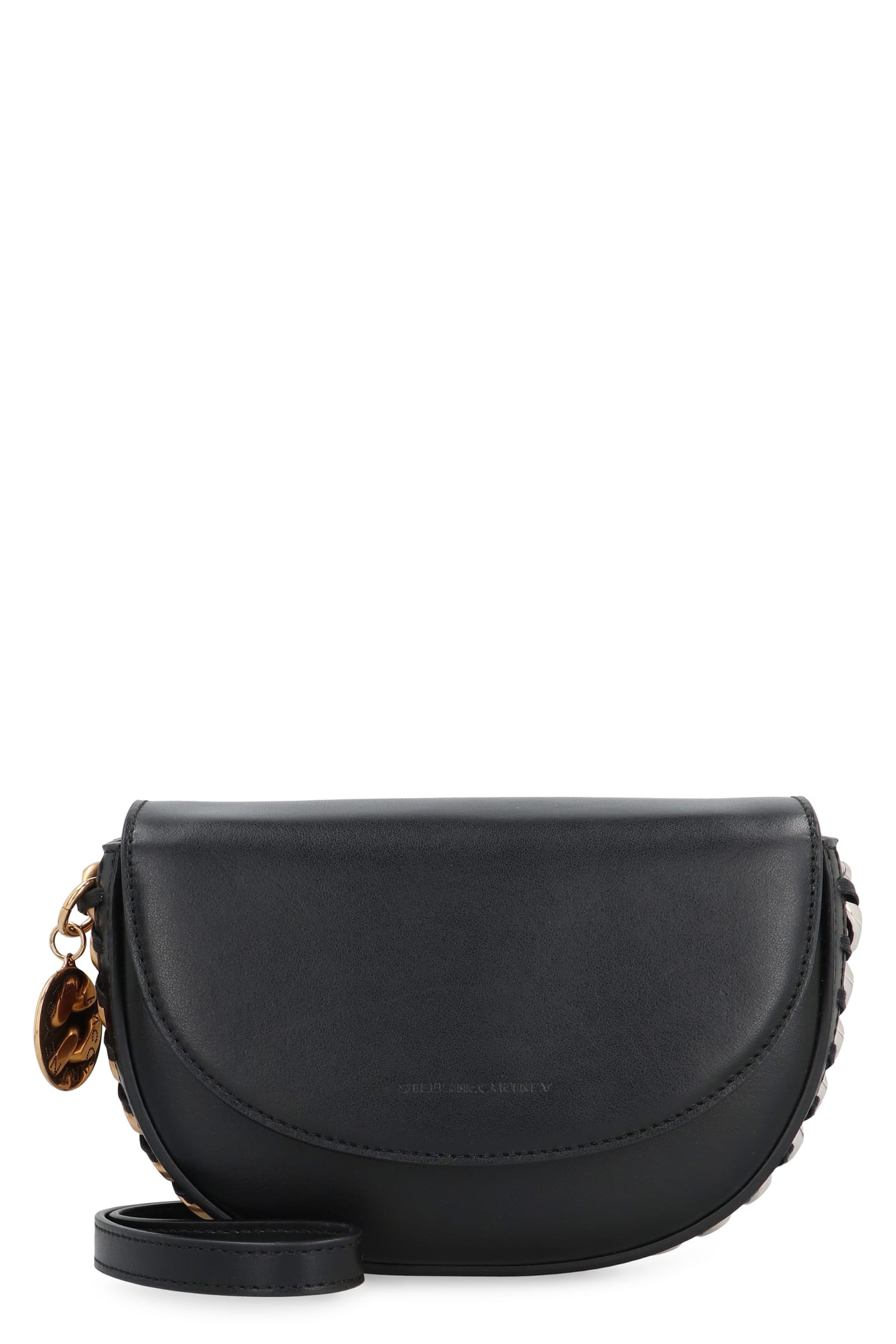 Shop Stella Mccartney Vegan Leather Shoulder Bag In Black