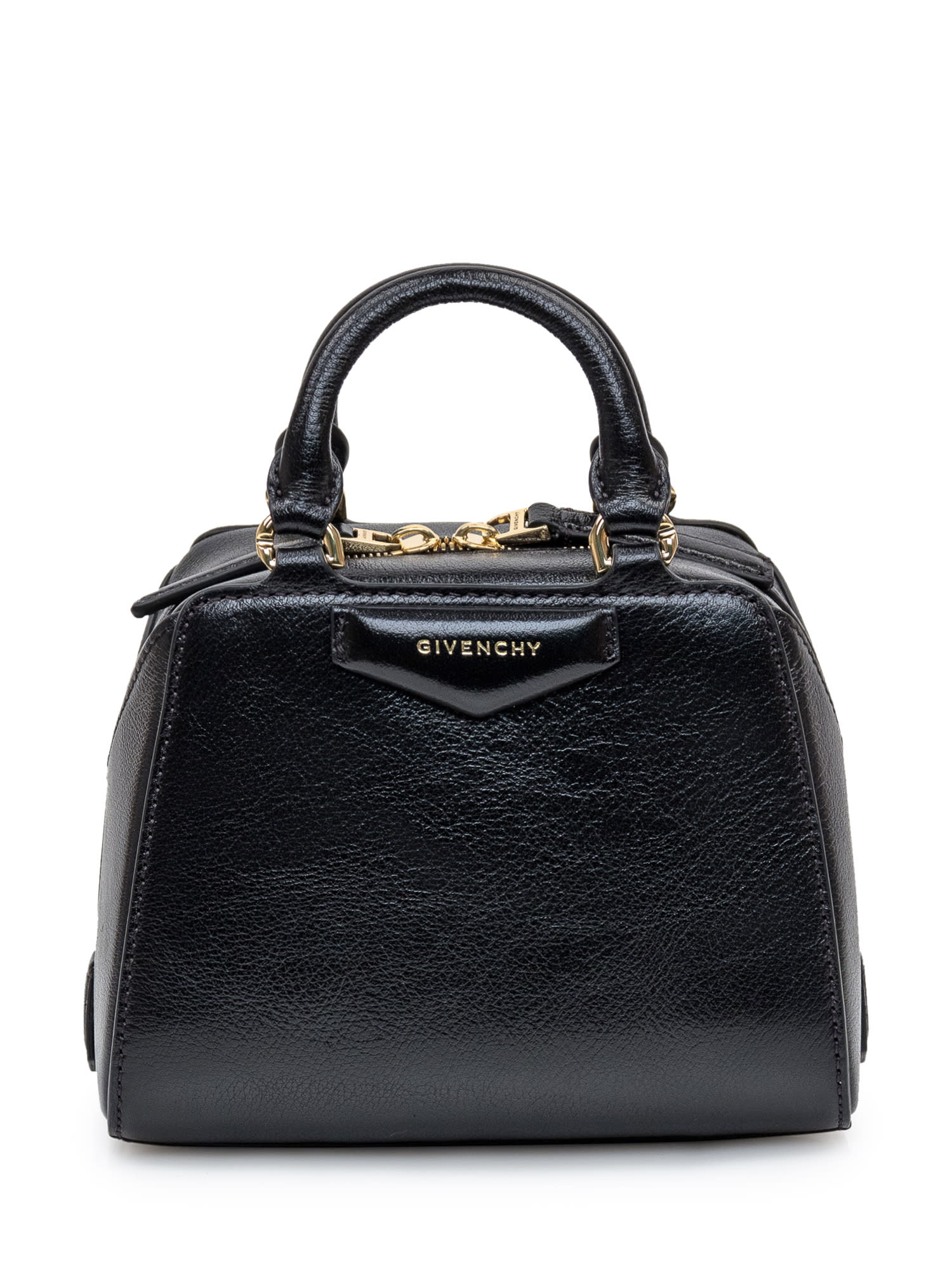 Shop Givenchy Antigona Cube Nano Bag In Black