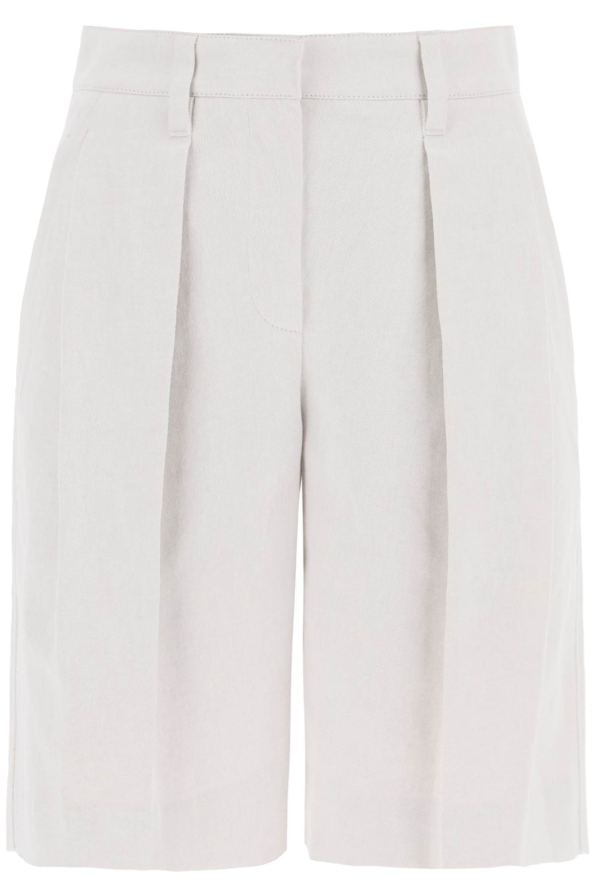 BRUNELLO CUCINELLI COTTON-LINEN SHORTS