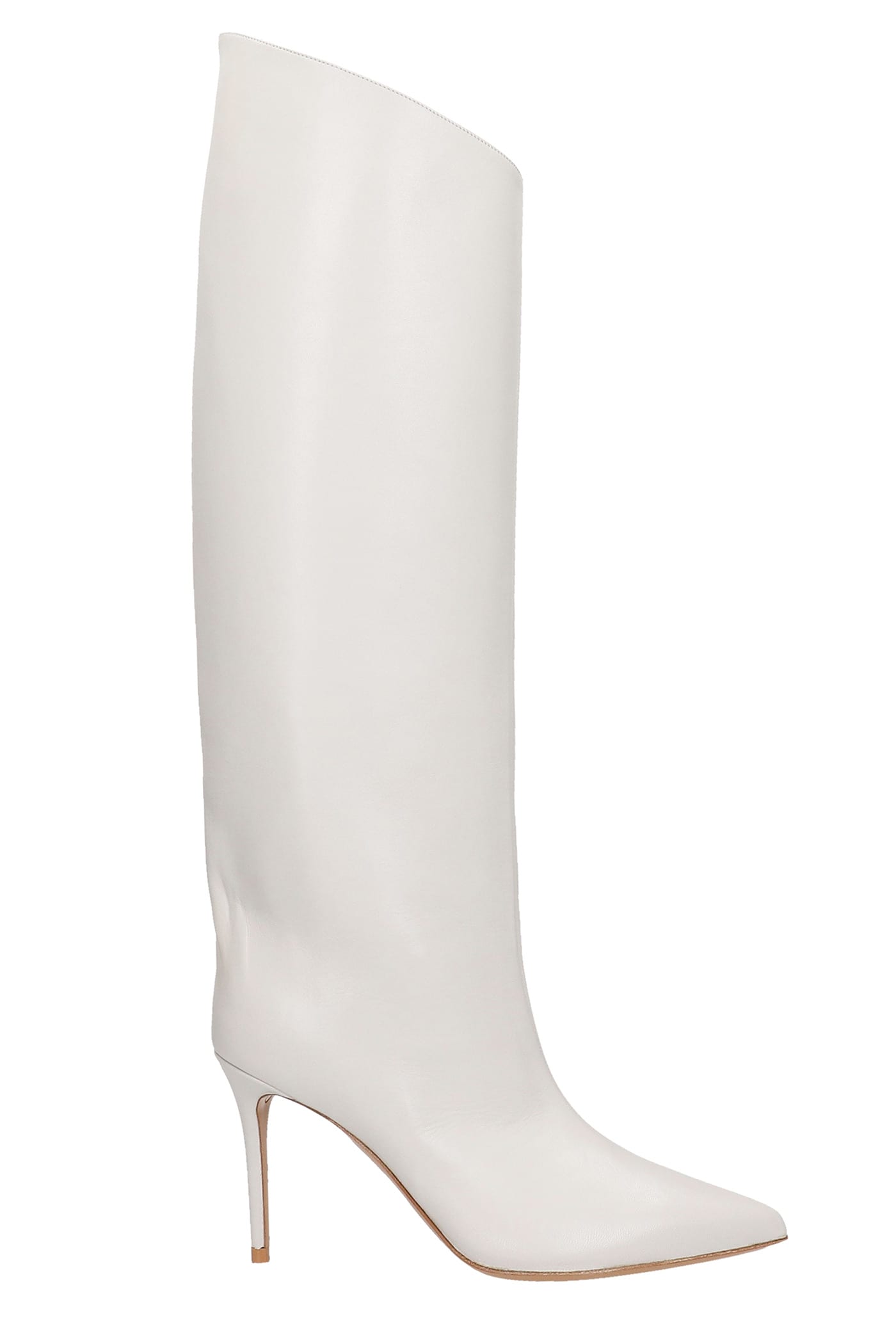 Alexandre Vauthier High Heels Boots In White Leather