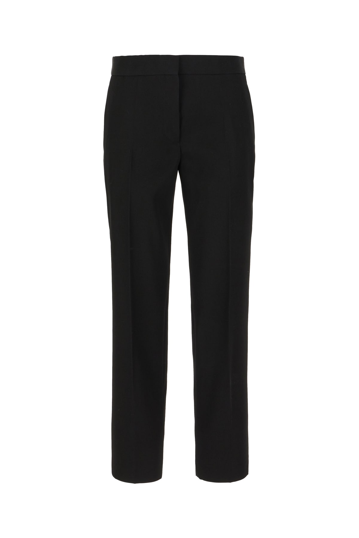 Shop Jil Sander Black Wool Pants In 001