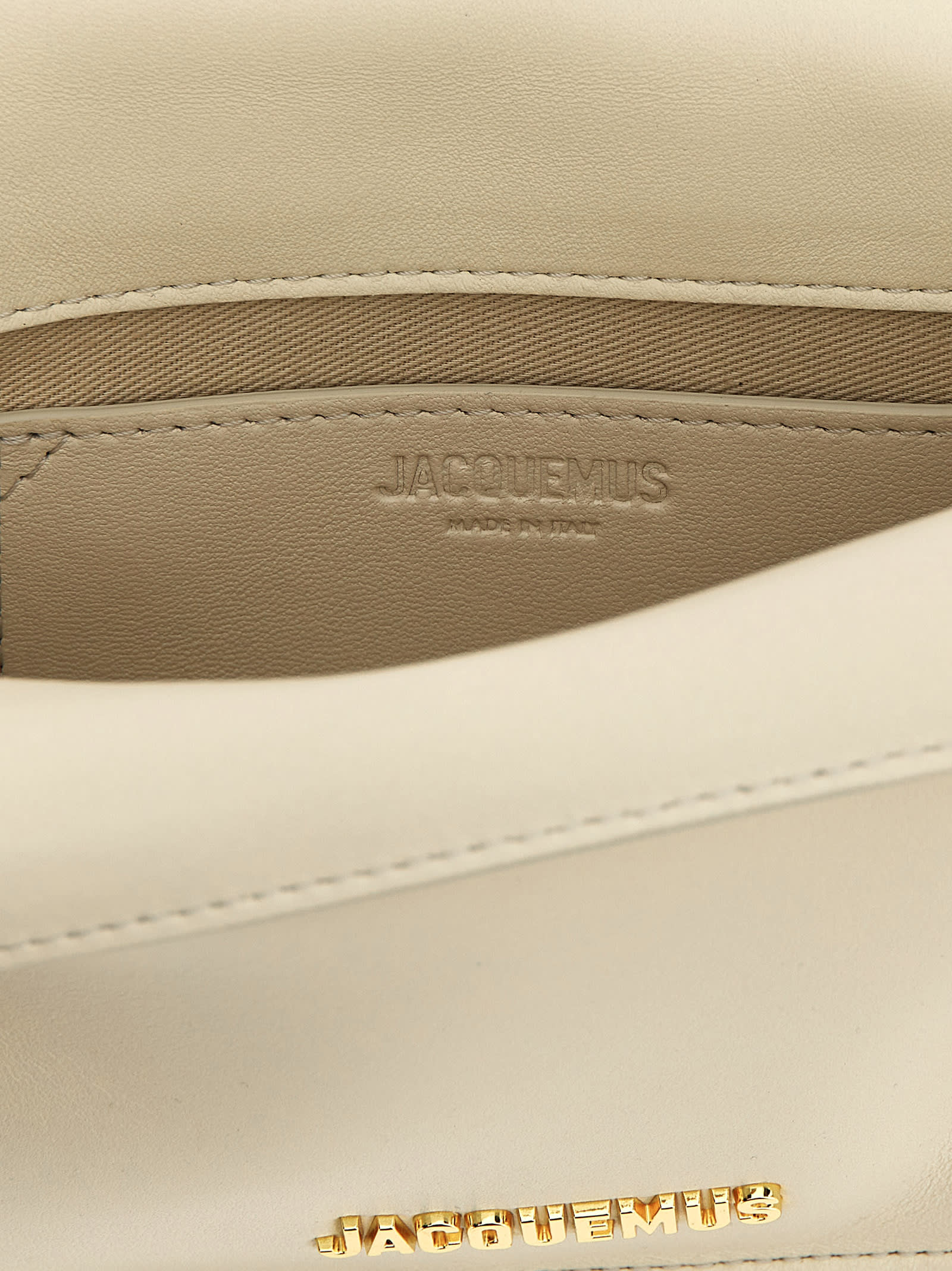 Jacquemus 'la Petite Pochette Rond Carré' Clutch In White