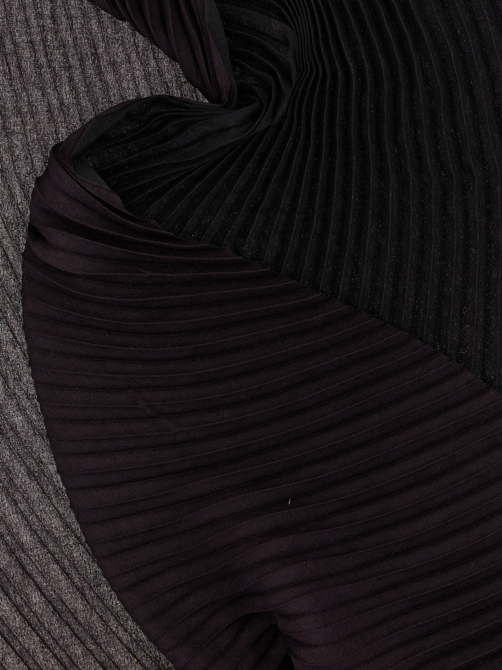 Issey Miyake Double Pleats Scarves And Foulards Black