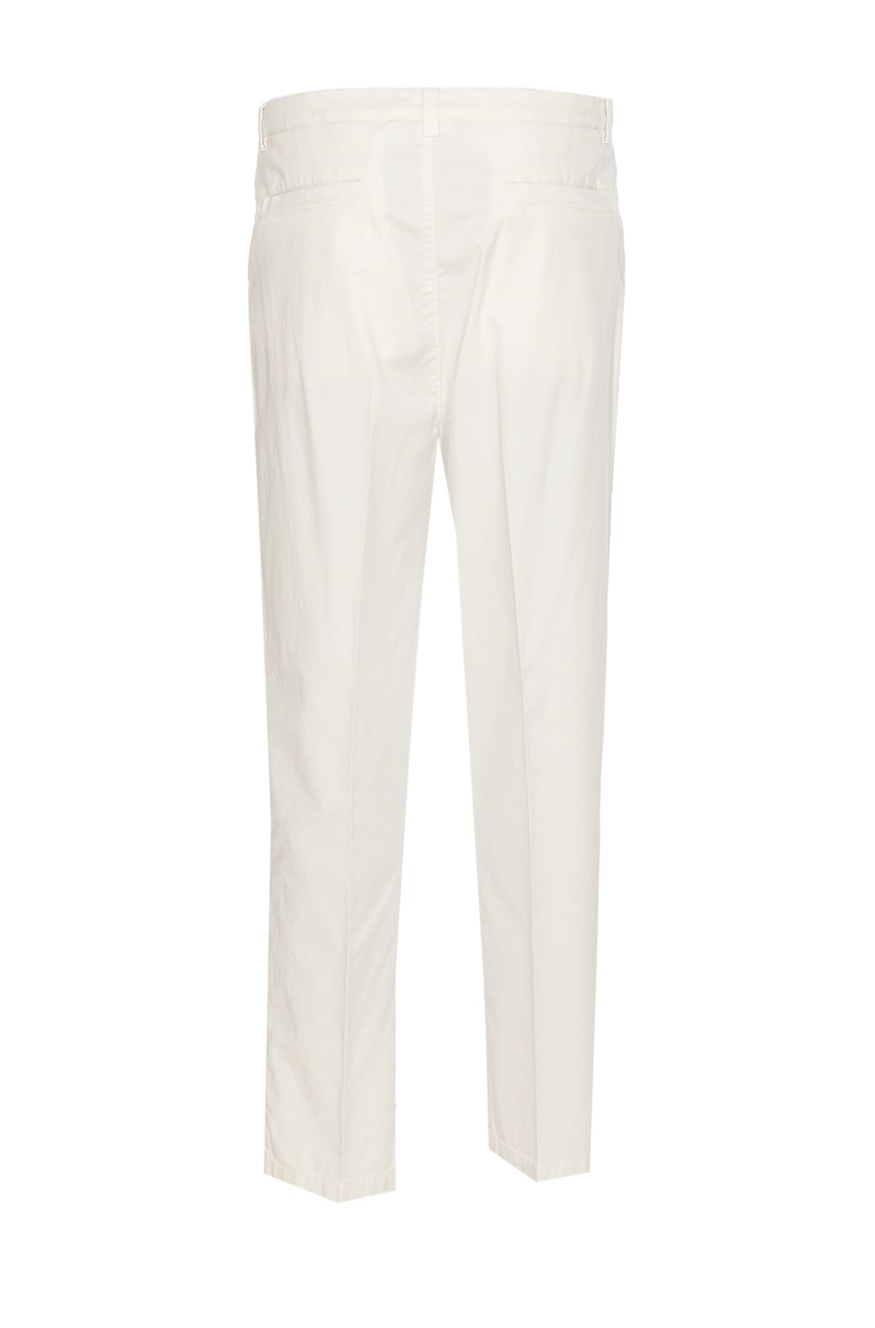 Brunello Cucinelli Trousers With Pockets And Belt Loops In White