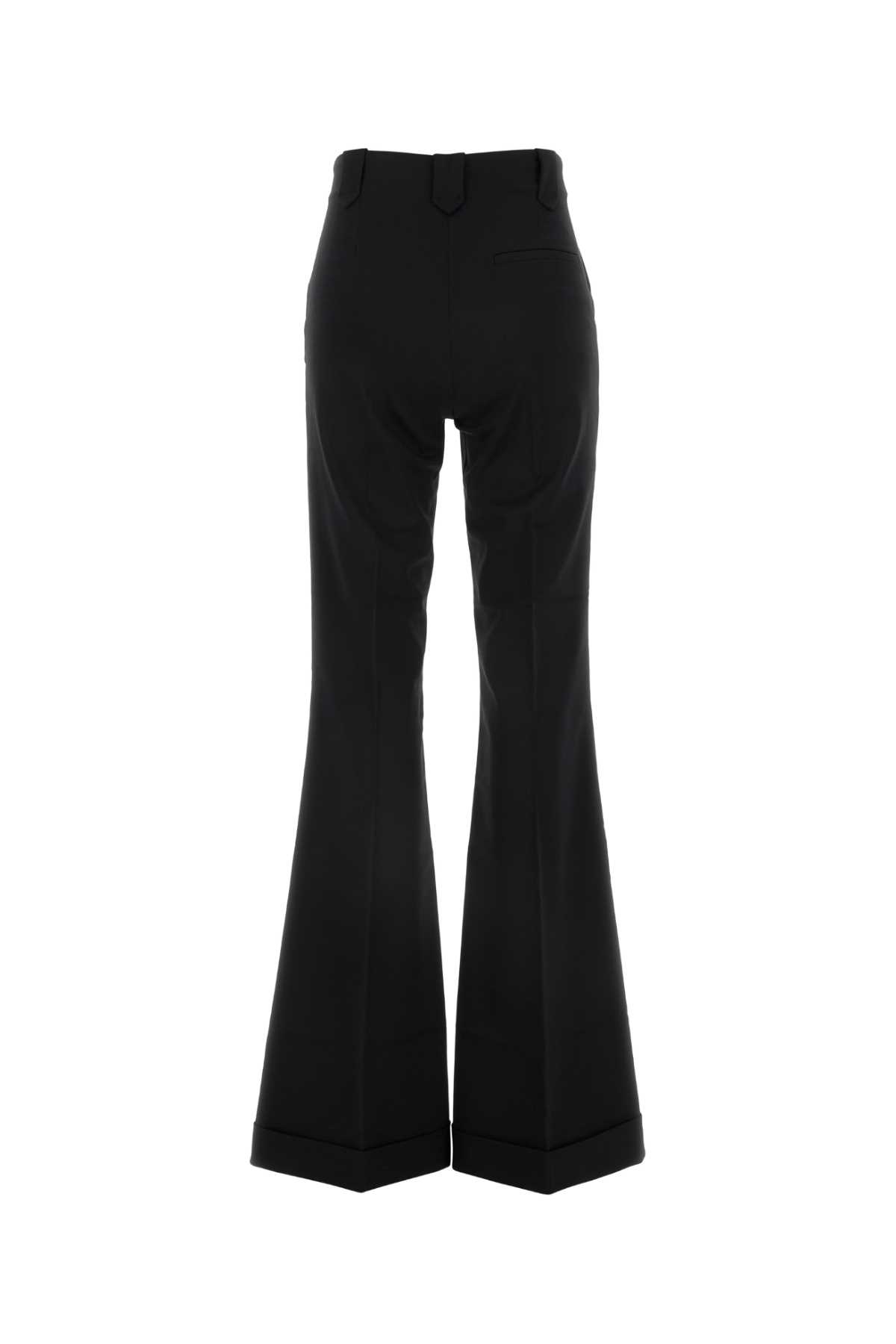 Shop The Andamane Black Stretch Twill Sofia Flared-leg Pant