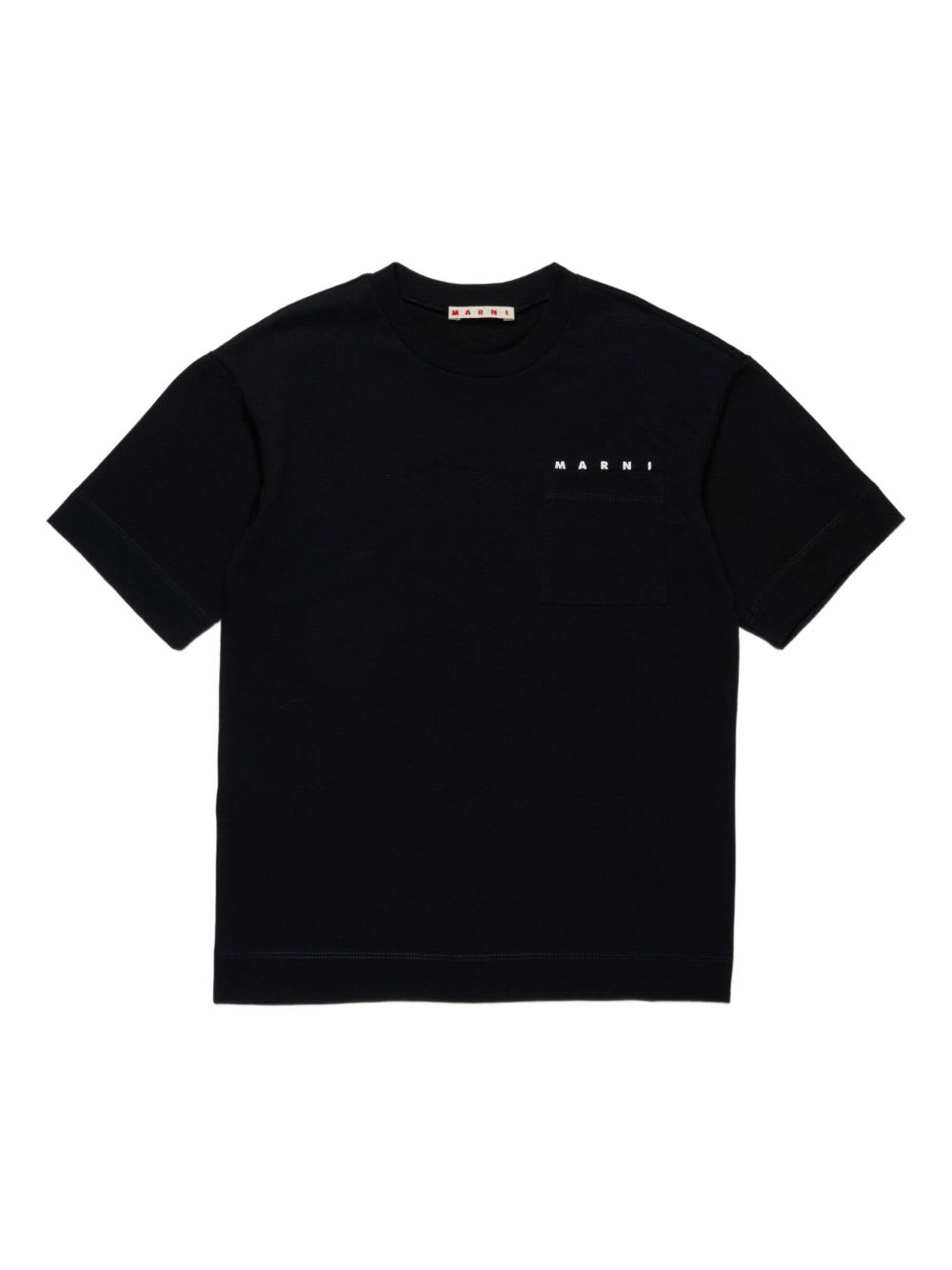 Marni Kids Cotton T-shirt In Black