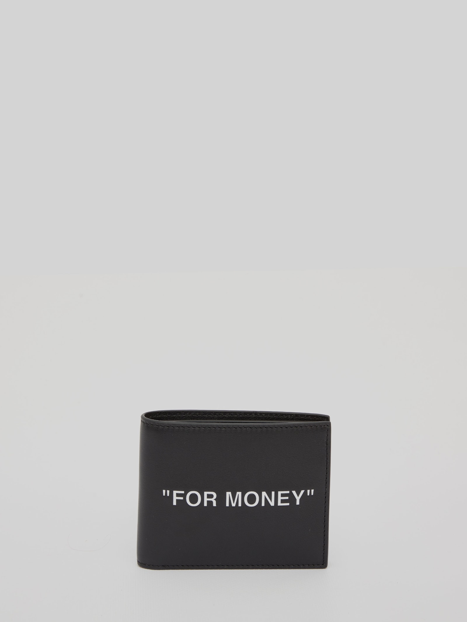 Off-White Quote Bookish Bifold Wallet Black