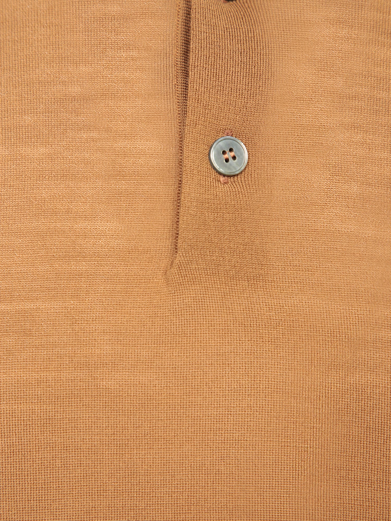 Shop Zegna High Performance Light Brown Polo Shirt In Beige