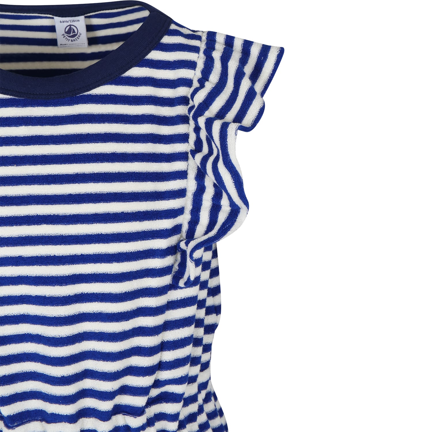 PETIT BATEAU BLUE DRESS FOR GIRL 