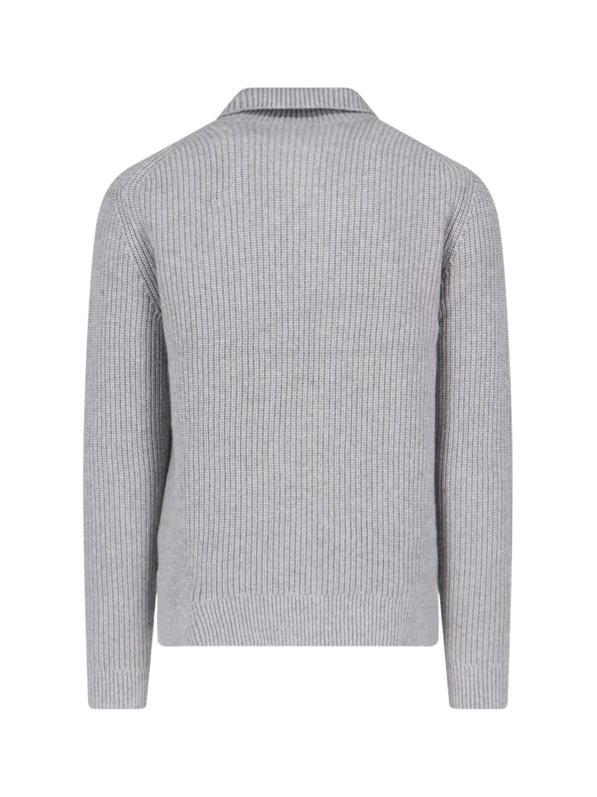 Shop Jw Anderson Logo Zip Sweater In Gray