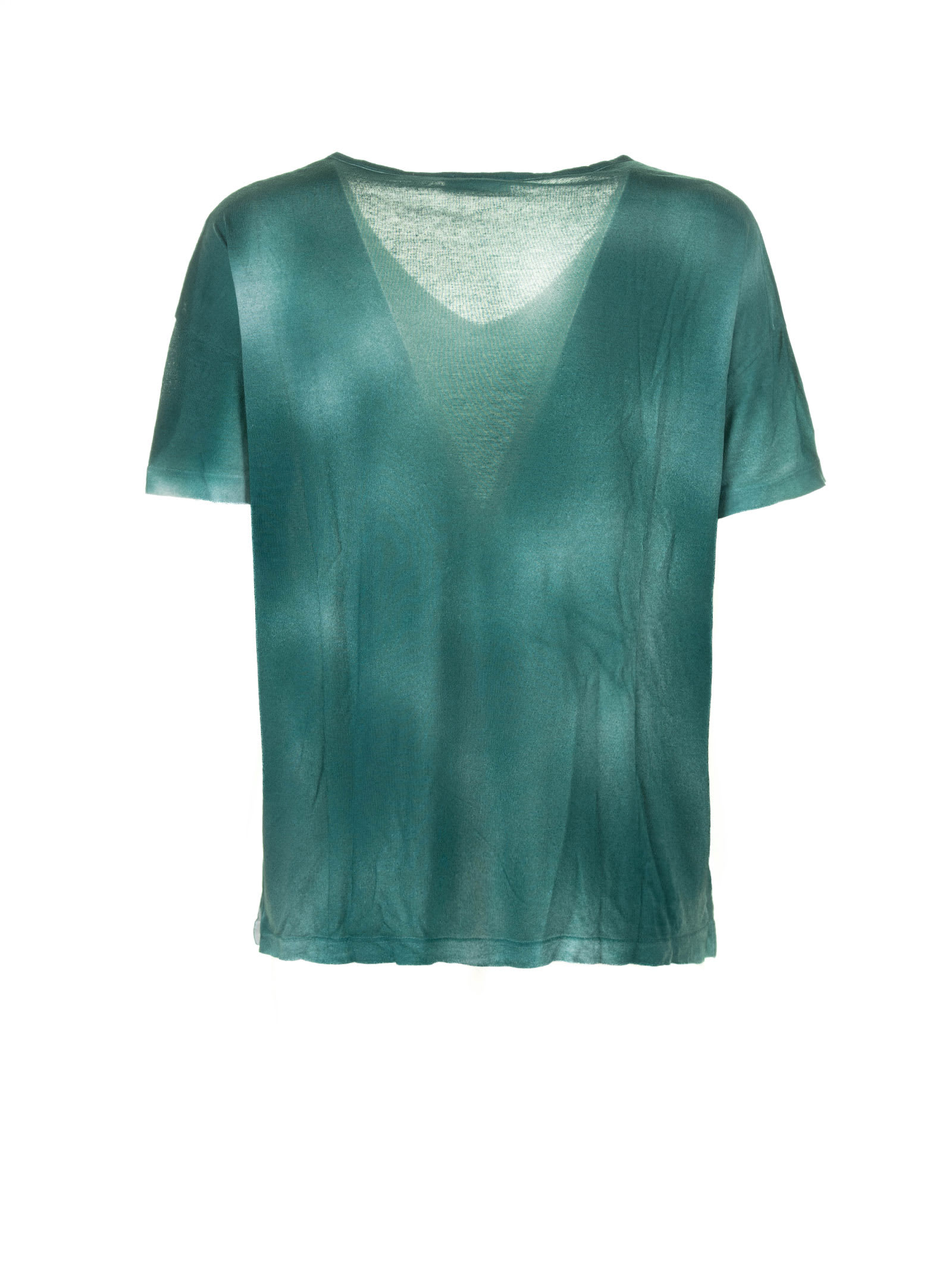 Shop Base Green T-shirt With Shades In Verde