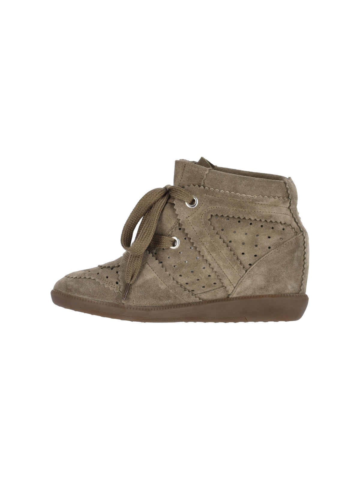 Isabel Marant Bobbie Wedge Sneakers In Sand