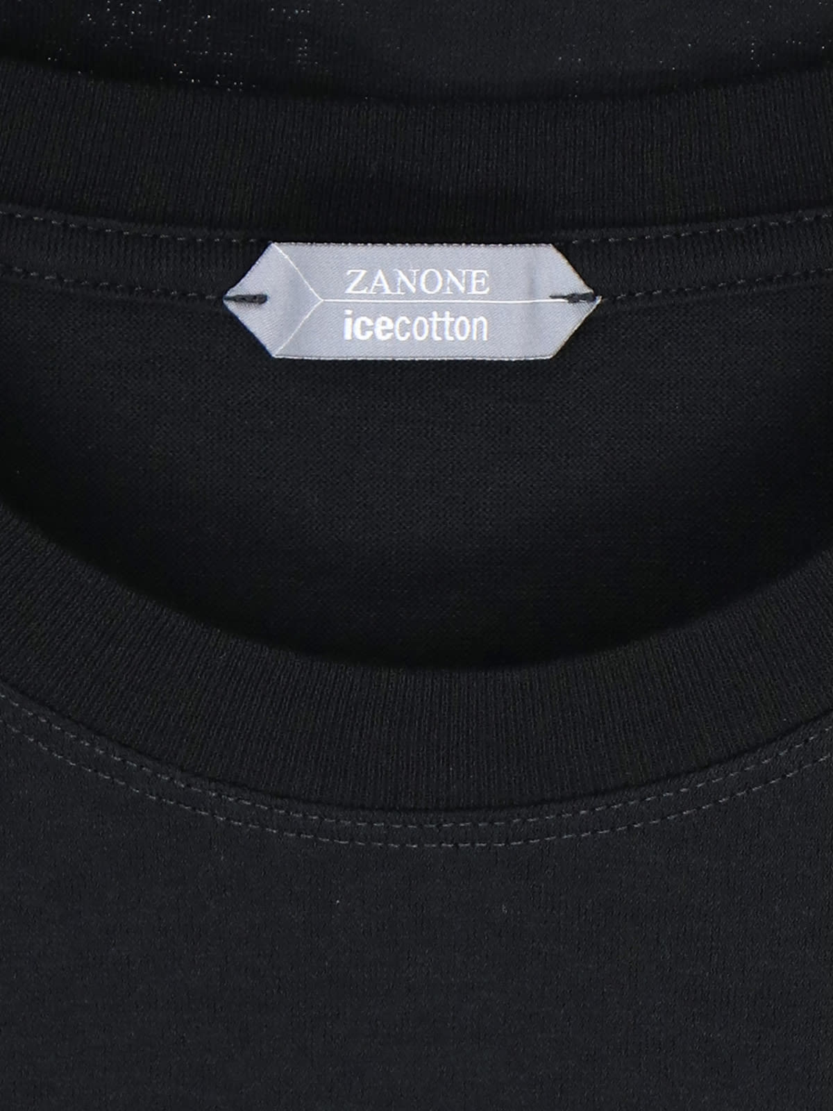 Shop Zanone Icecotton T-shirt In Black