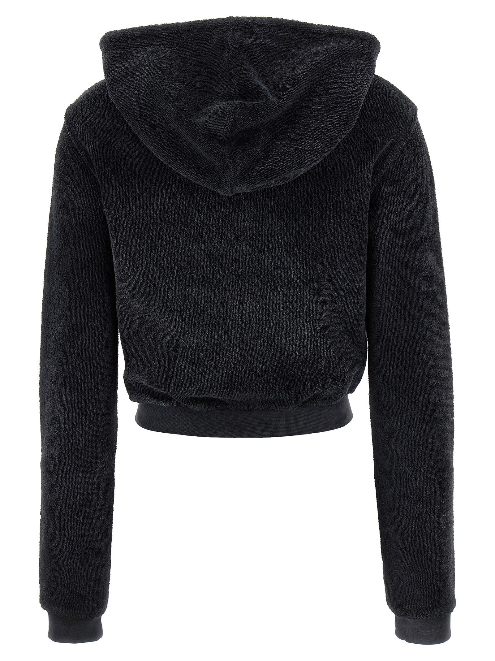 Alexander Wang T Terry Hoodie In Black