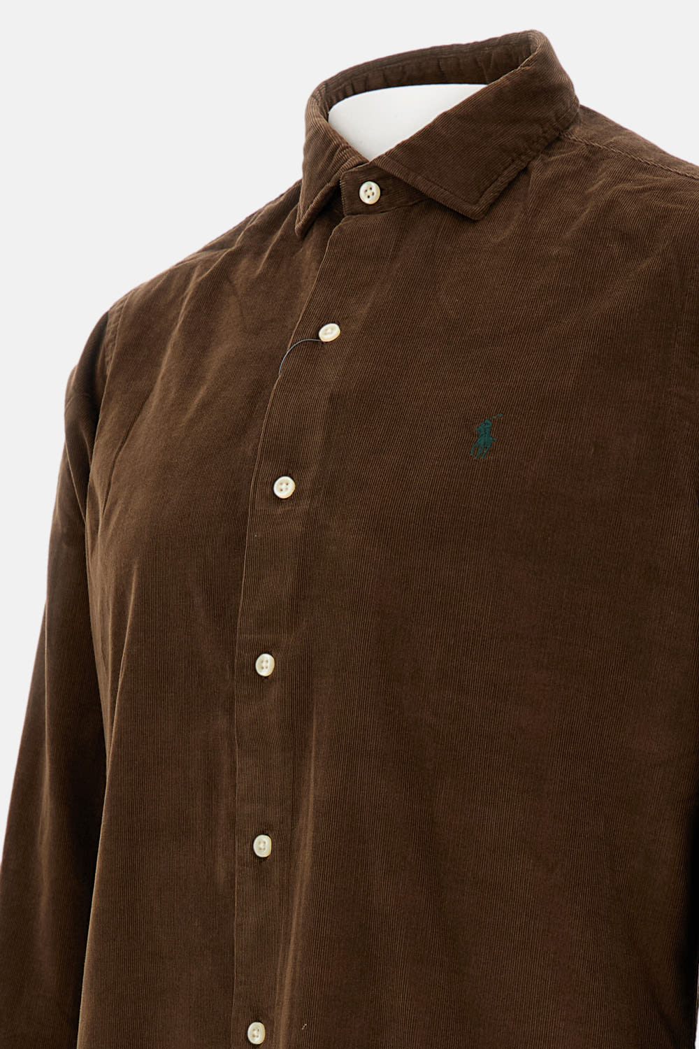 Polo Ralph Lauren Long Sleeve Sport Shirt In Brown