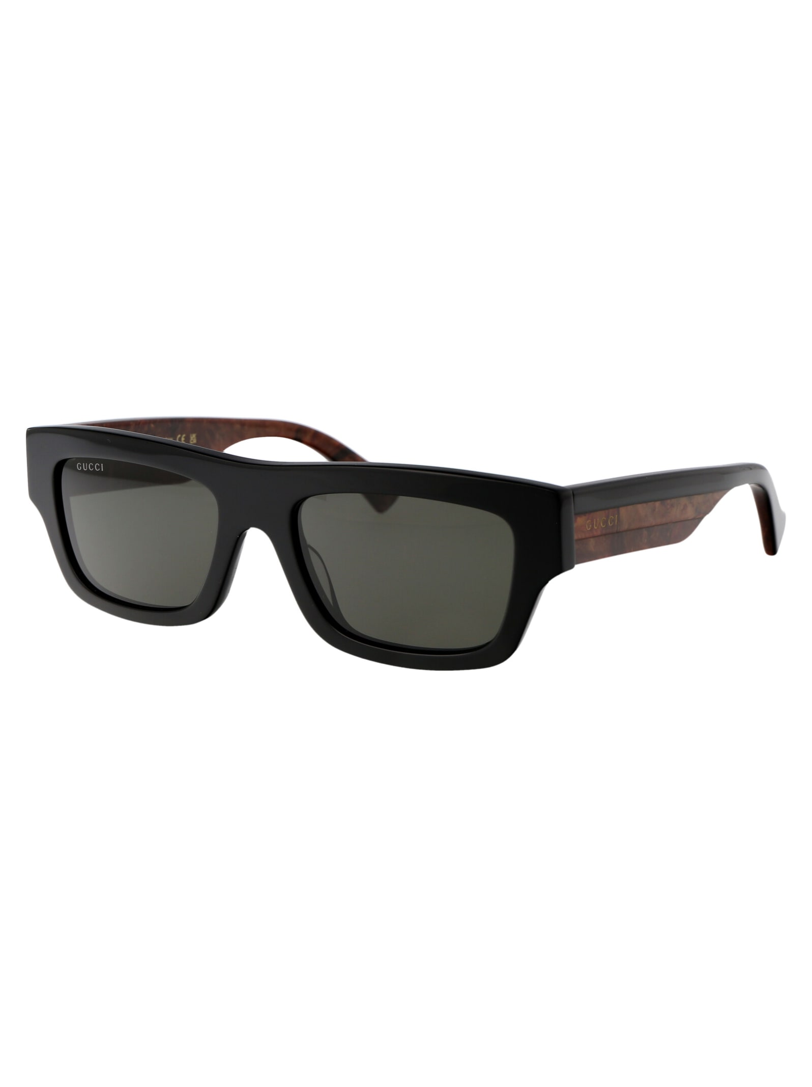 Gucci Gg1301s Sunglasses In 001 Black Black Grey