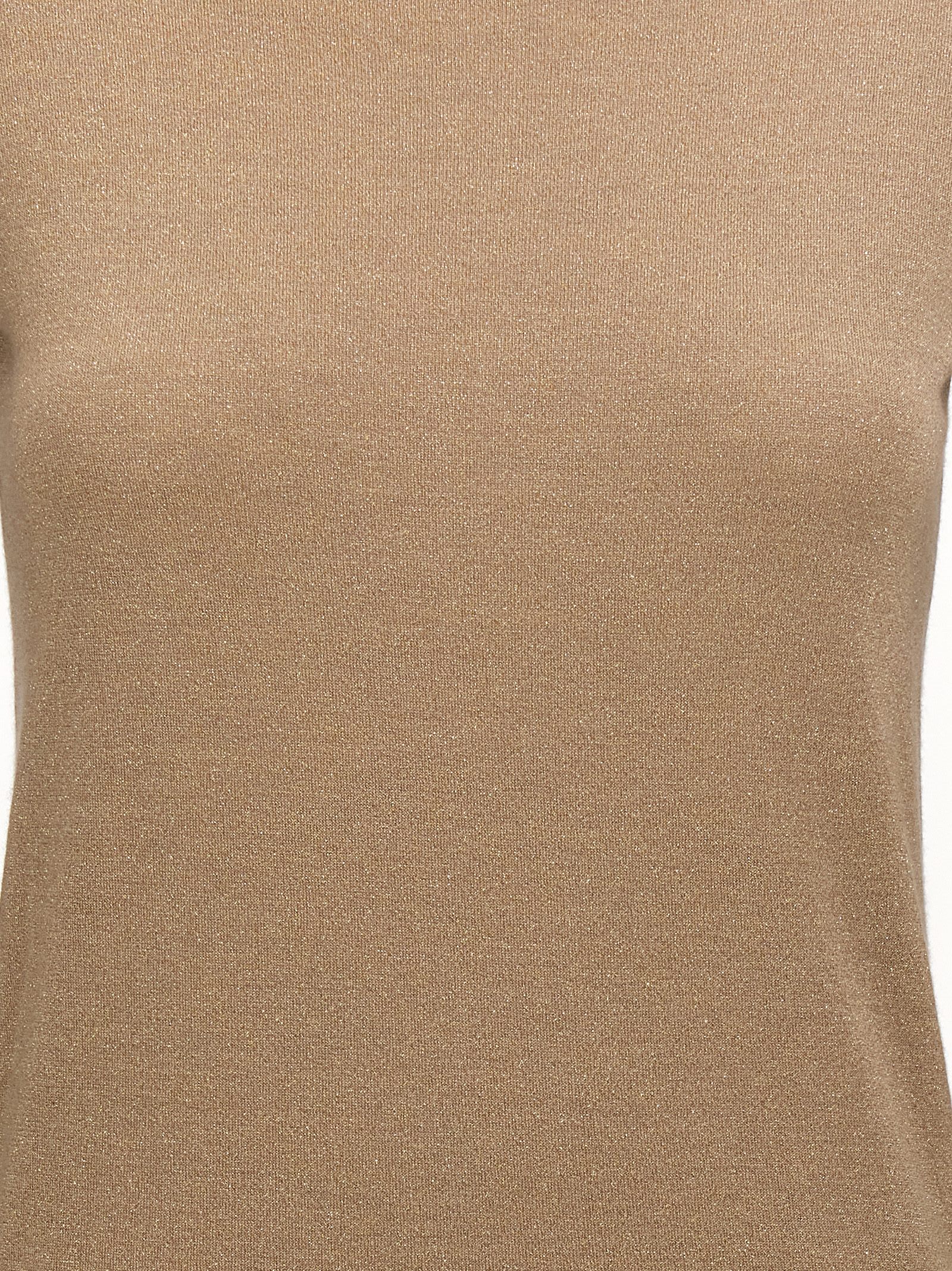 Shop Brunello Cucinelli Lurex Sweater In Beige