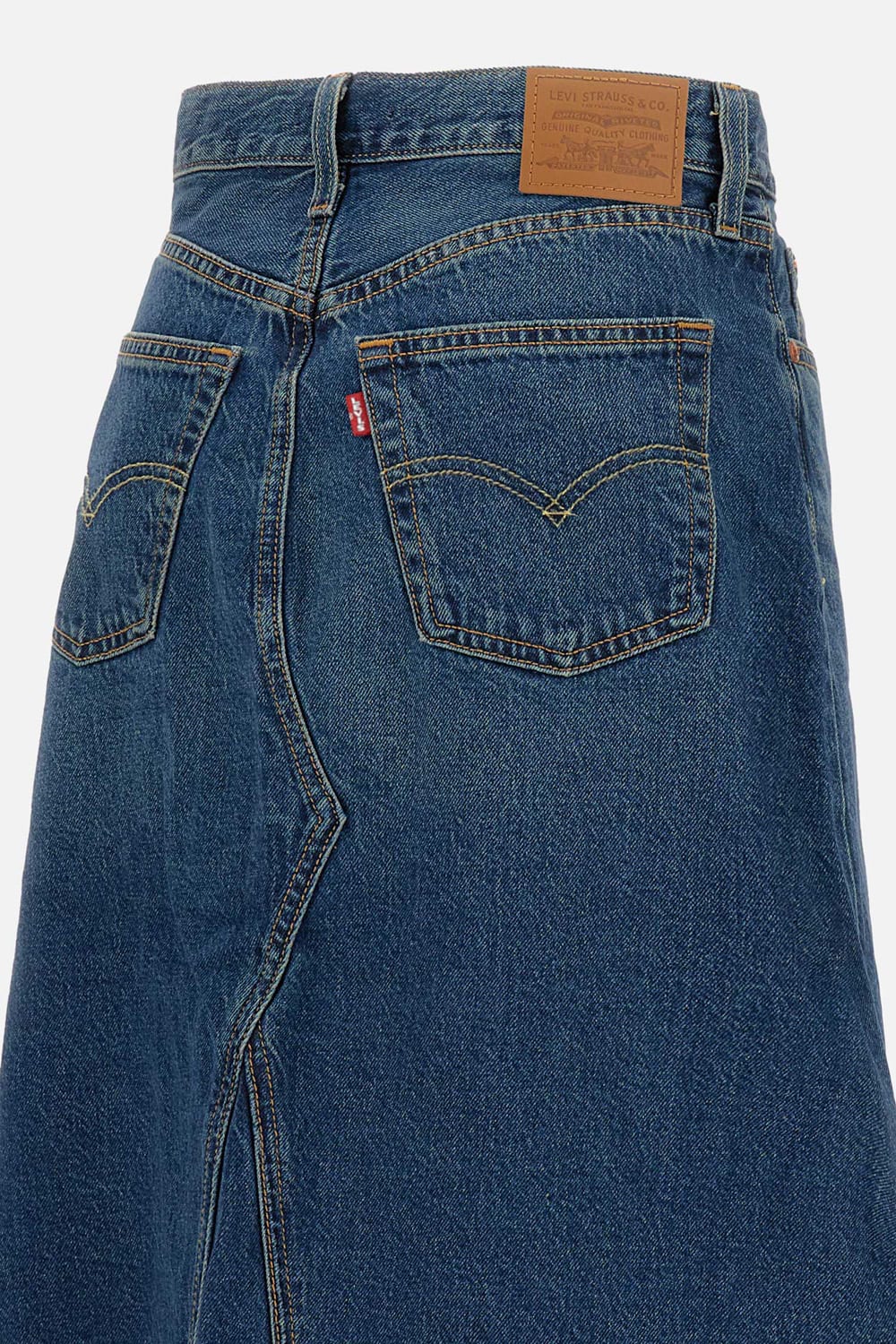 Levi's High Rise A-line Decon Skirt In Blue