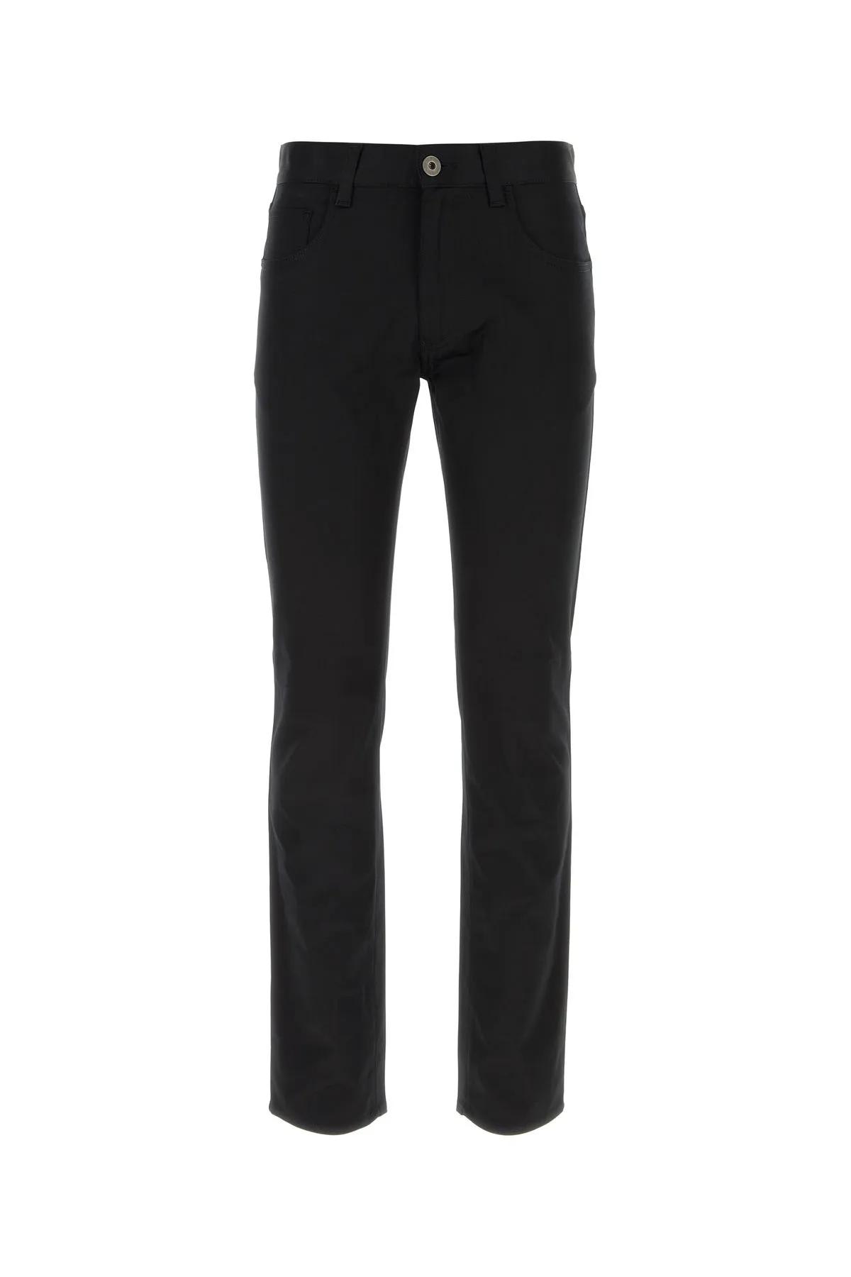 Prada Dark Blue Drill Chino Pant In Blue