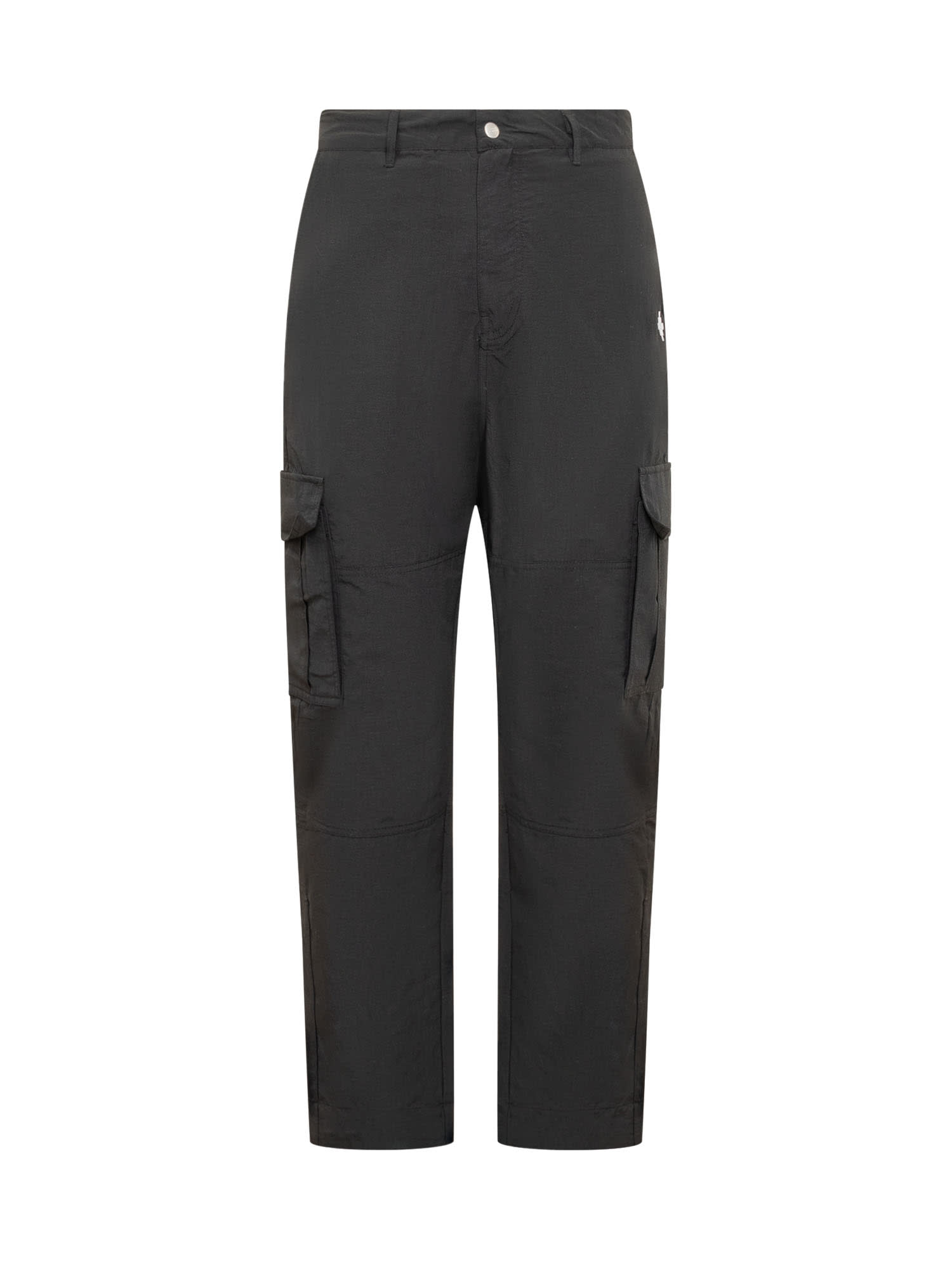 Shop Marcelo Burlon County Of Milan Cargo Pants In Black