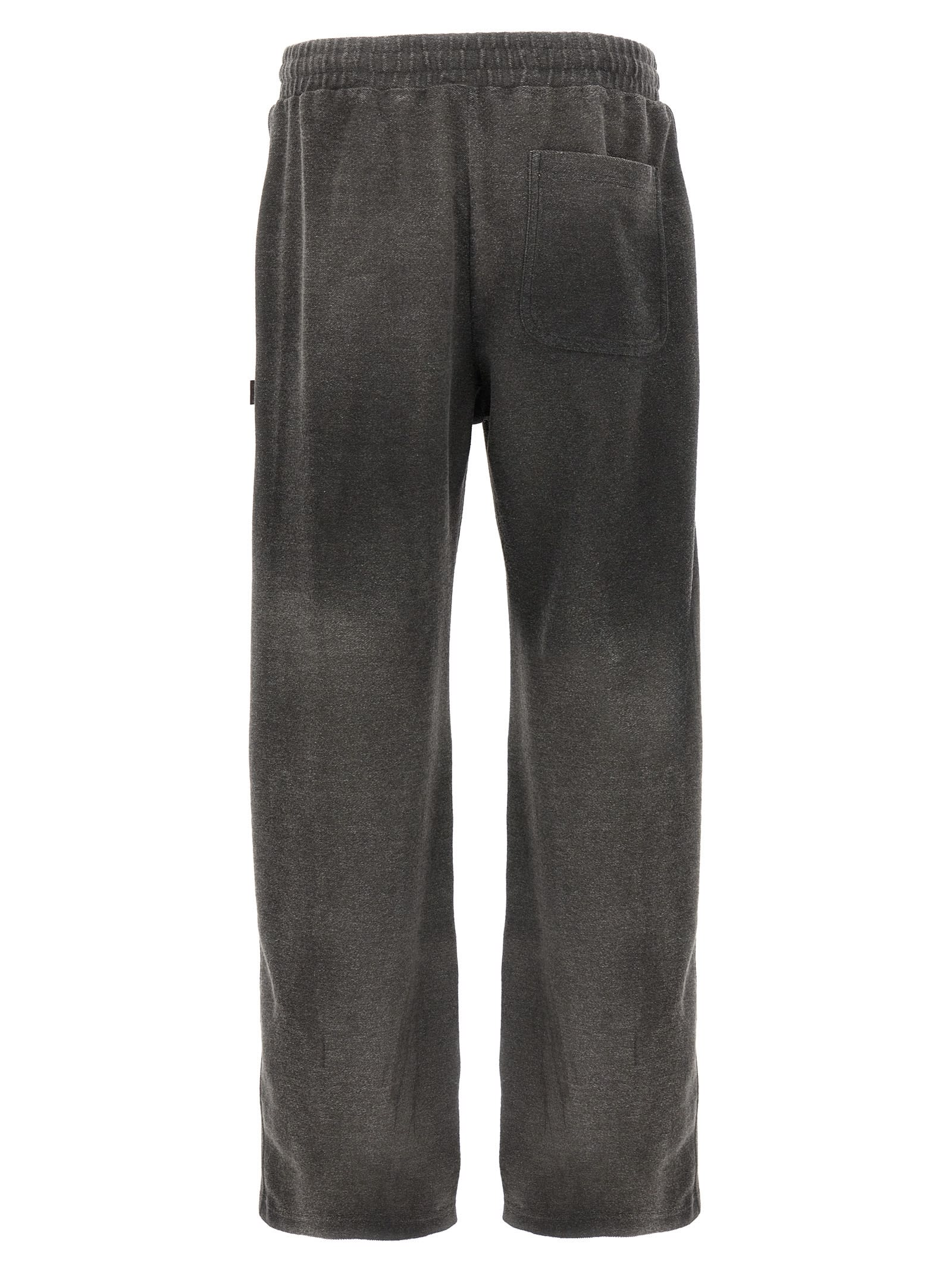 Diesel Grey Stretch Cotton Blend P-percy Joggers In Gray