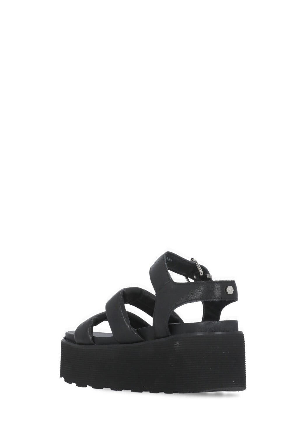 Cult Buckle-fastening Platform Sandals In Black