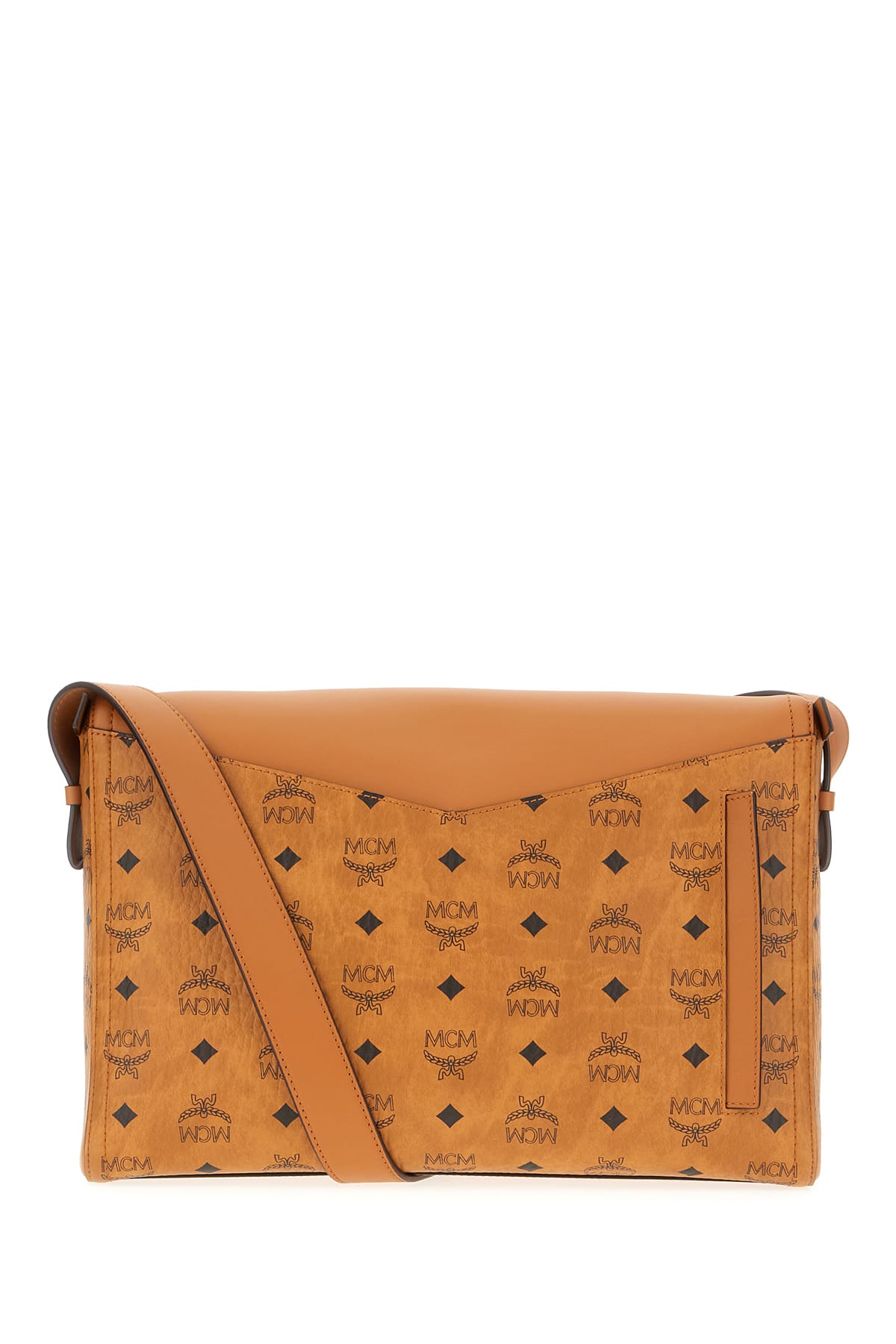 Mcm Printed Synthetic Leather Crossbody Bag In Brown/black