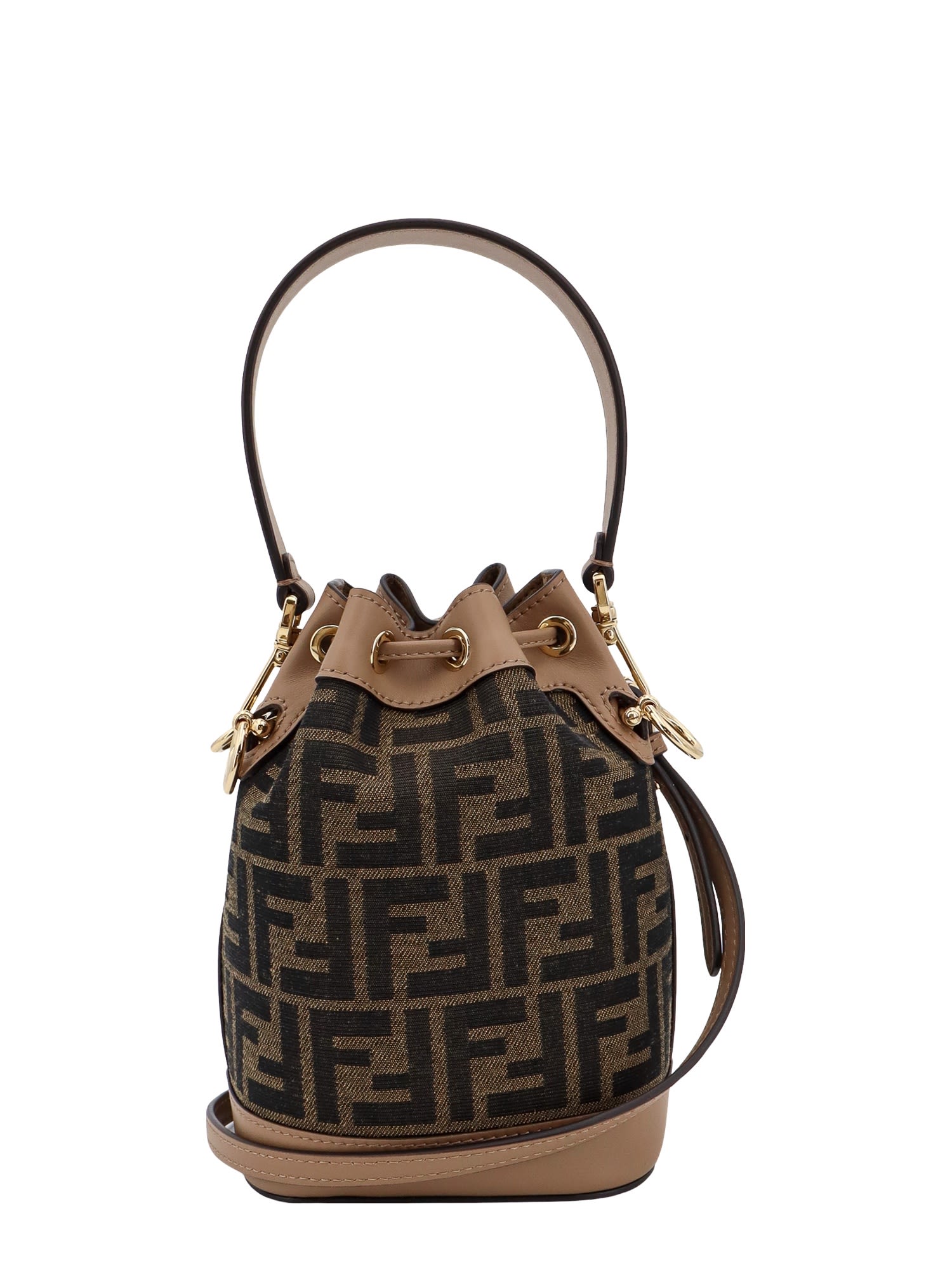 Shop Fendi Mon Tresor Bucket Bag In Marrone