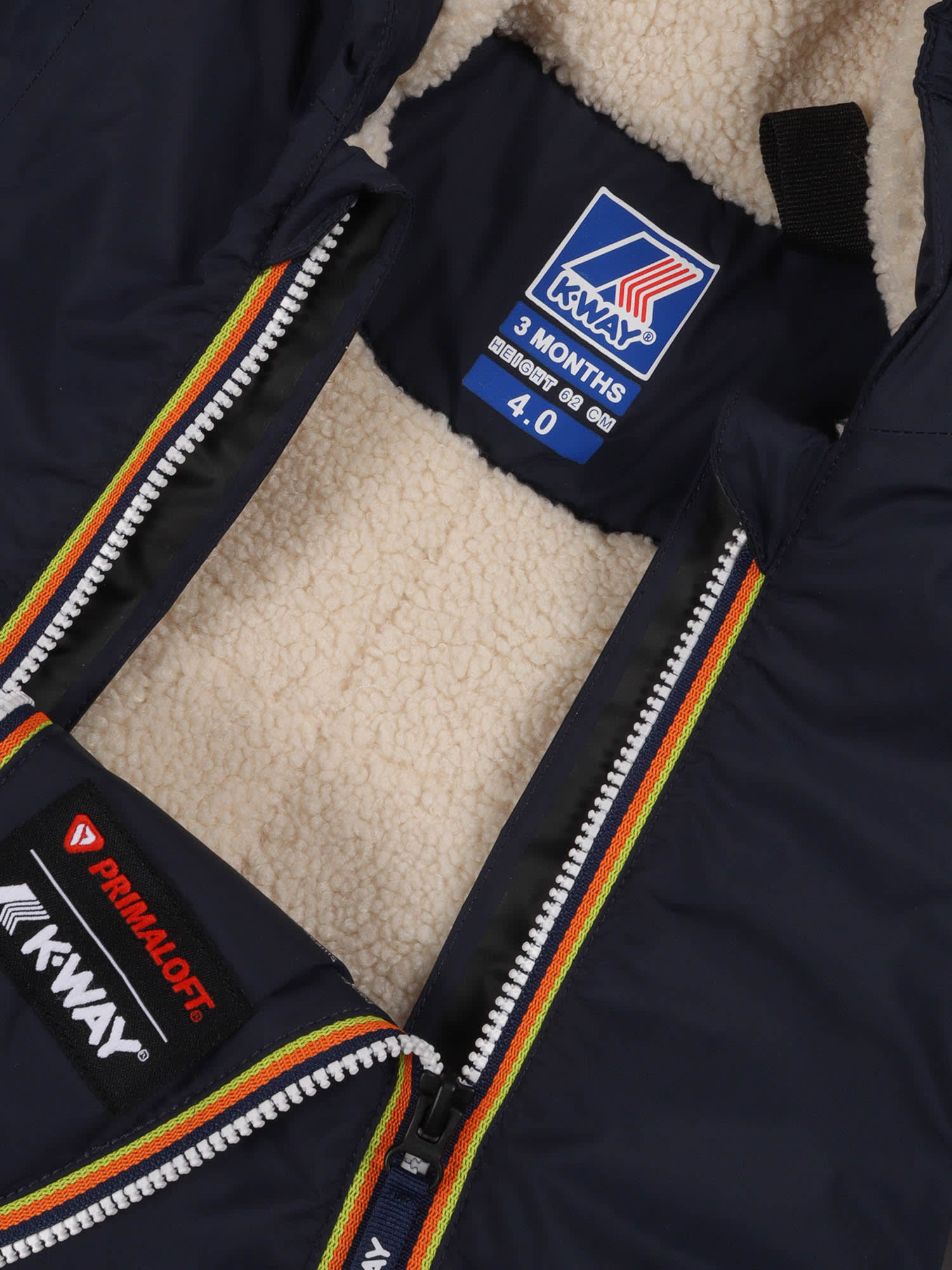 K-way E. Le Vrai 4.0 Snotty Orsetto Down Jacket In Blue