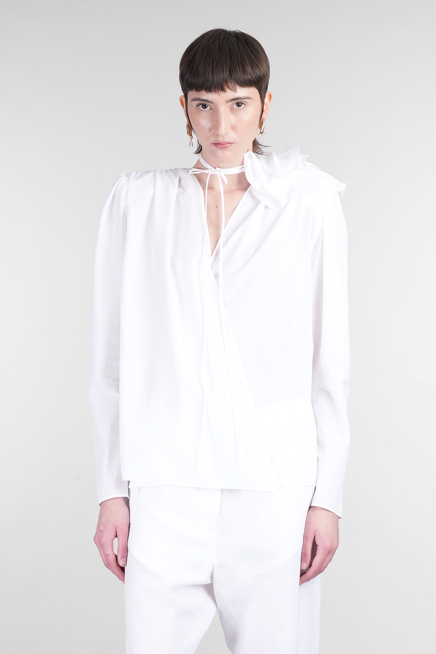 Blouse 04 Blouse In White Cotton