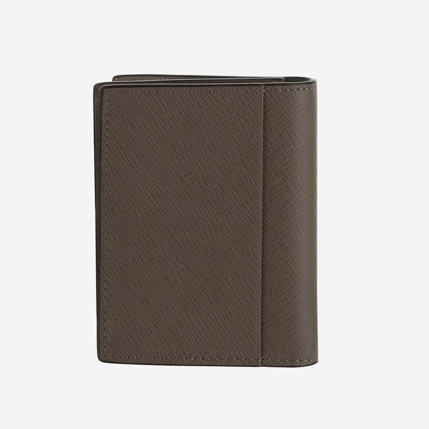 Shop Montblanc Card Holder 4 Compartments Sartorial In Khaki